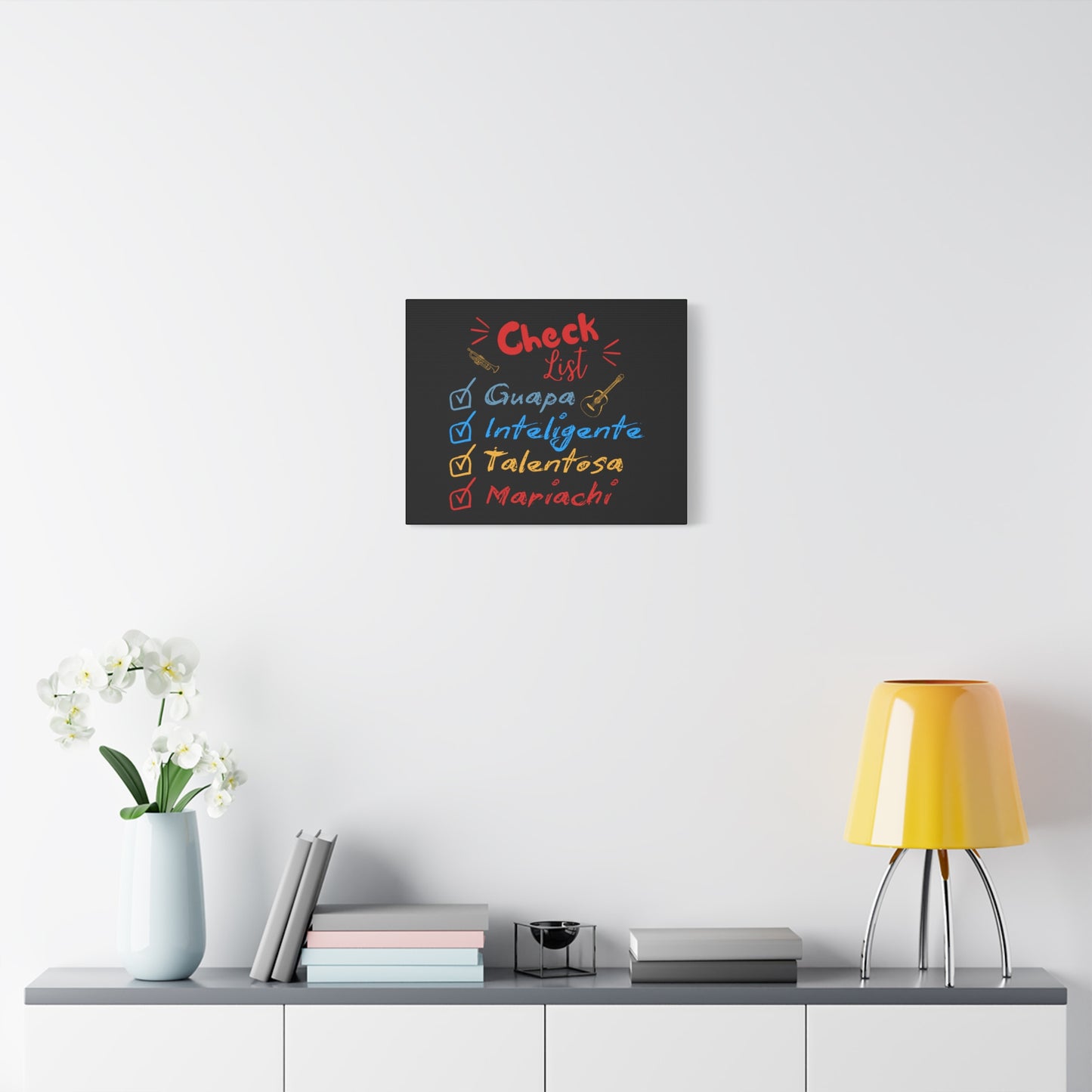 Checklist Guapa Matte Canvas, Stretched, 1.25"