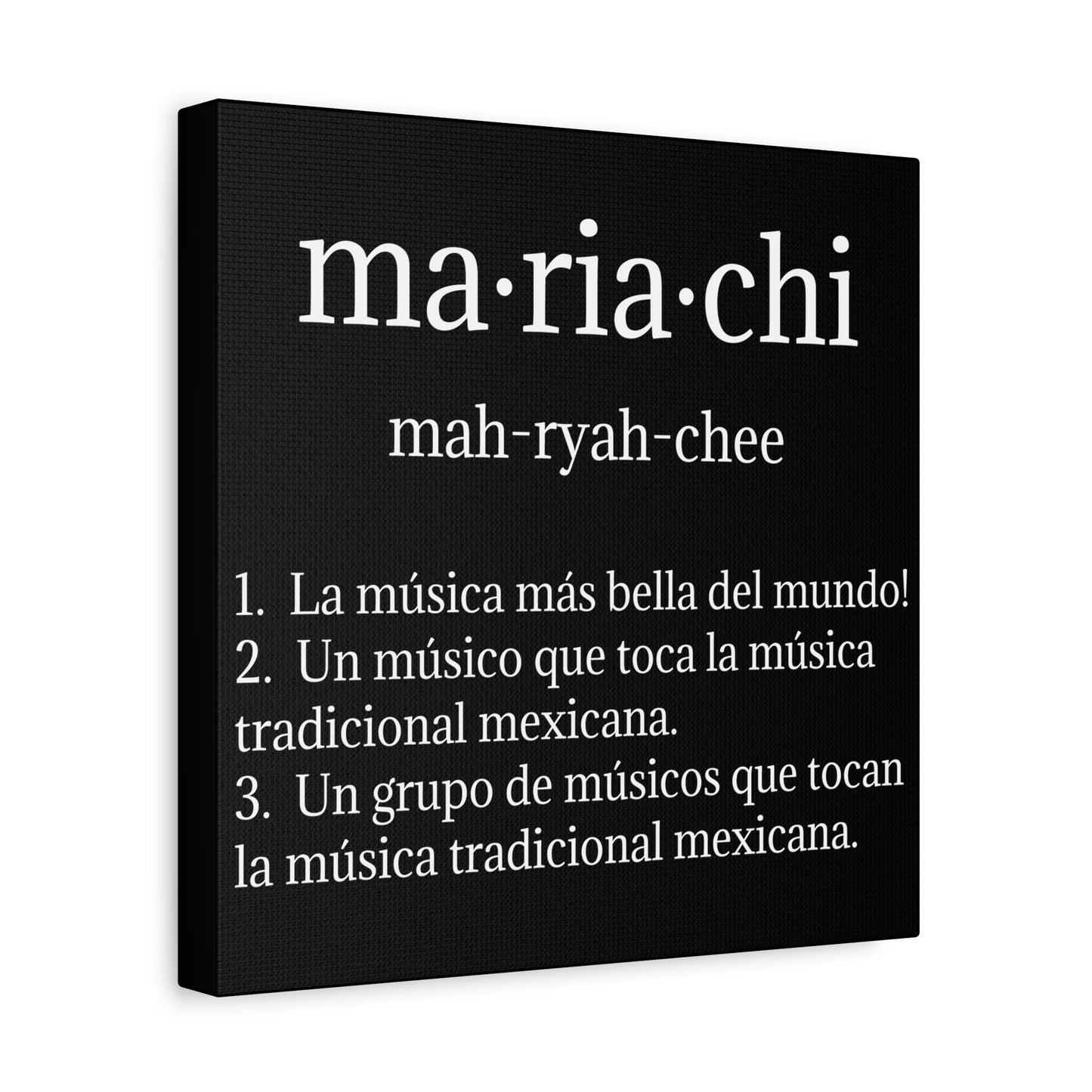 Mariachi Definition Business Matte Canvas, Stretched, 1.25"