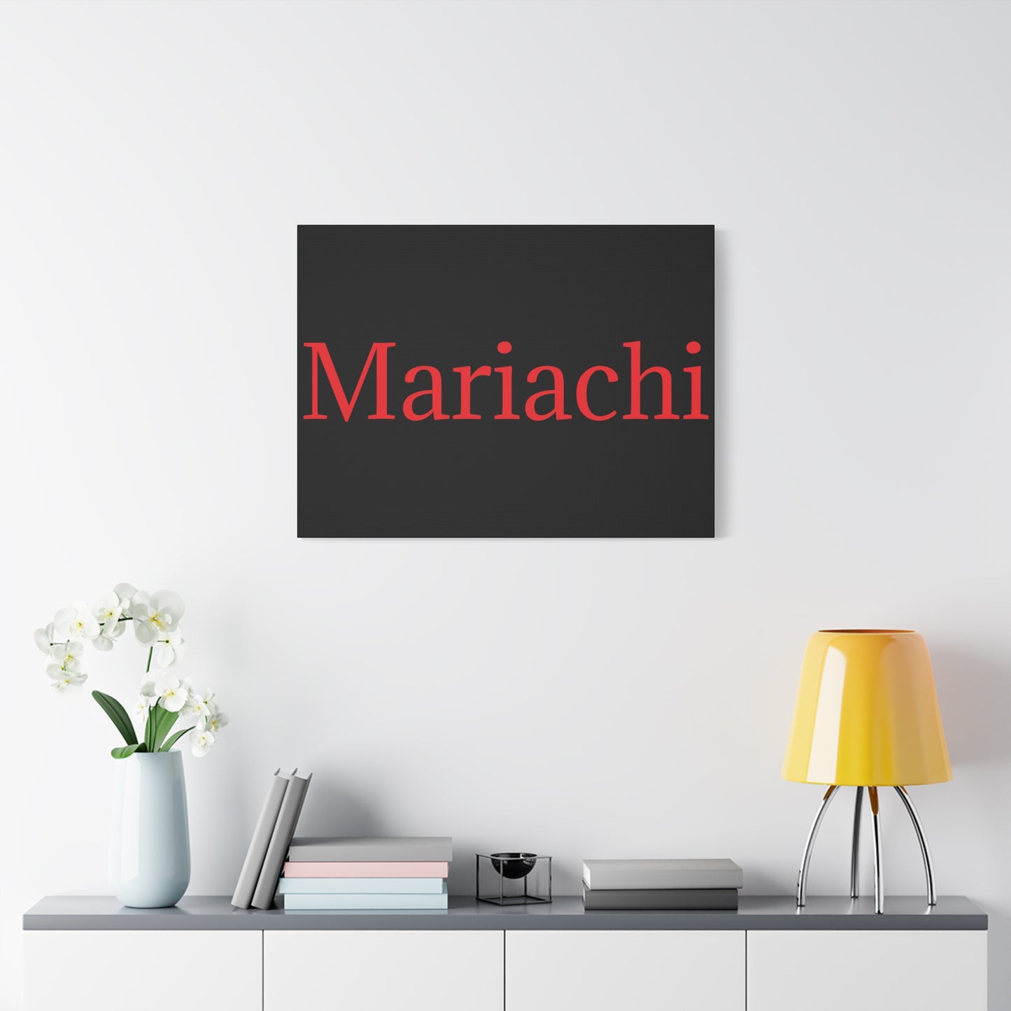 Red Mariachi Matte Canvas, Stretched, 1.25"