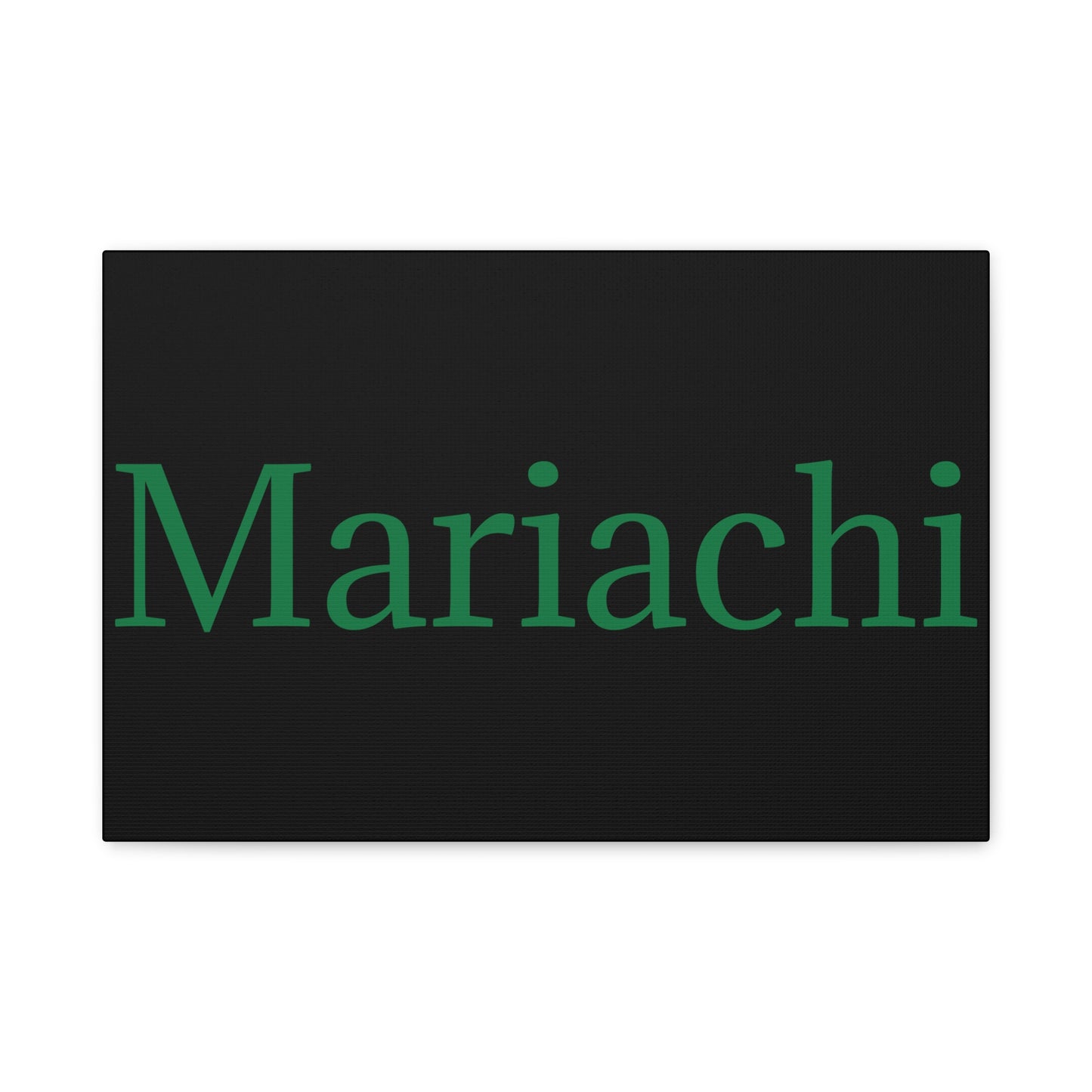 Green Mariachi Matte Canvas, Stretched, 1.25"