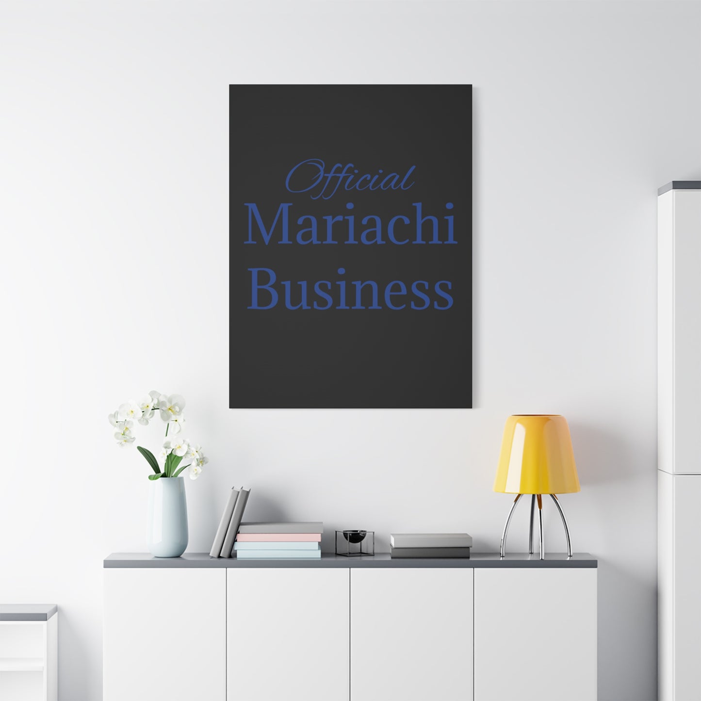 Blue Official Mariachi Business Matte Canvas, Stretched, 1.25"