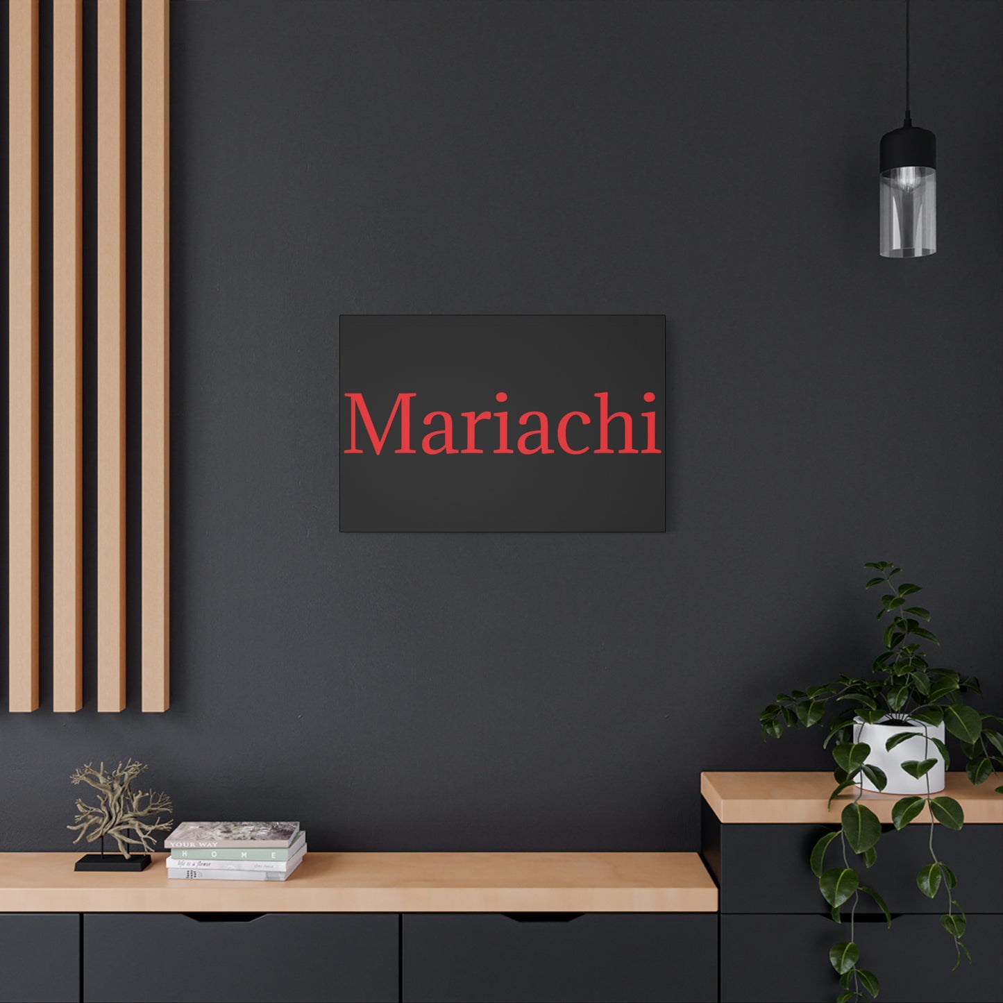 Red Mariachi Matte Canvas, Stretched, 1.25"