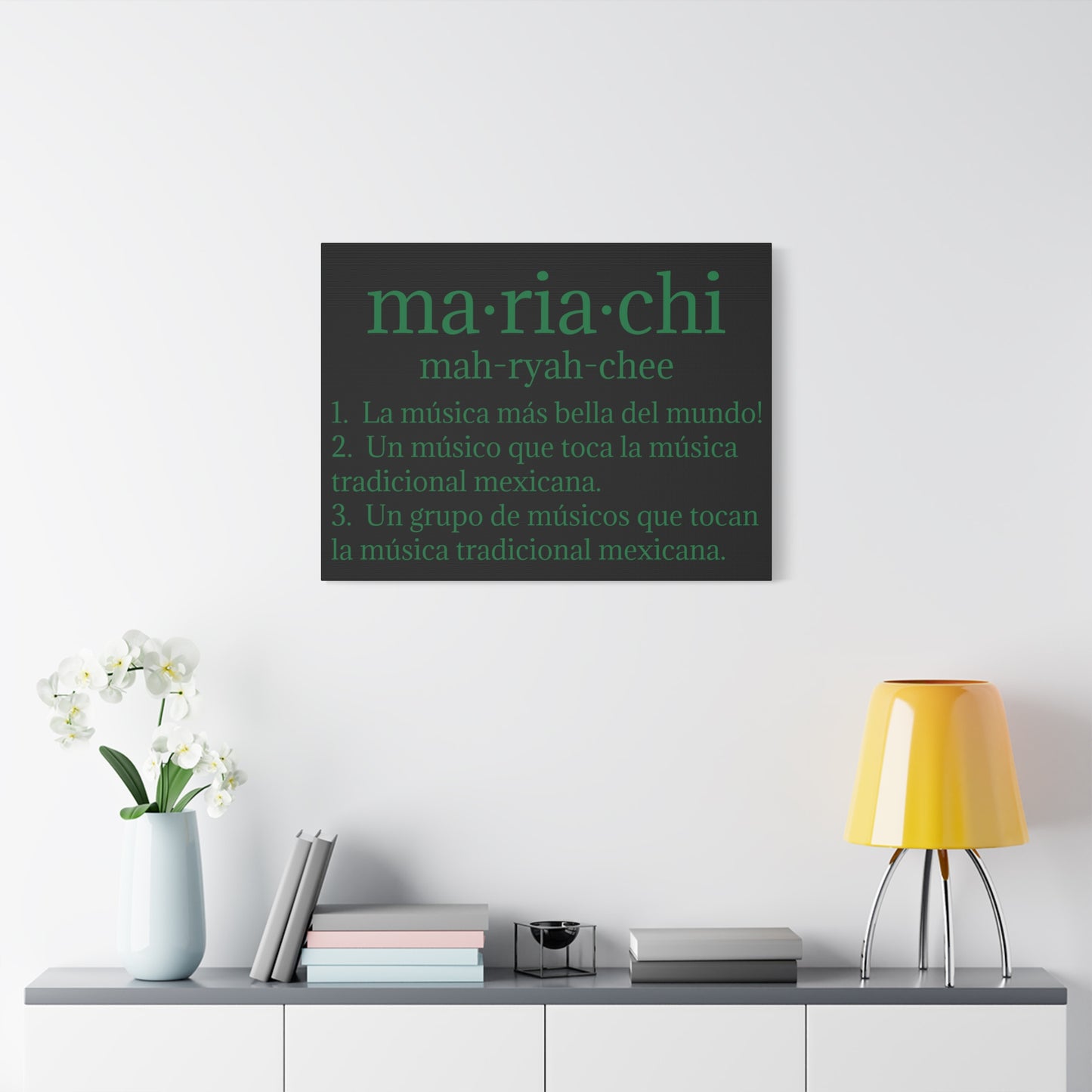 Green Mariachi Definition Business Matte Canvas, Stretched, 1.25"