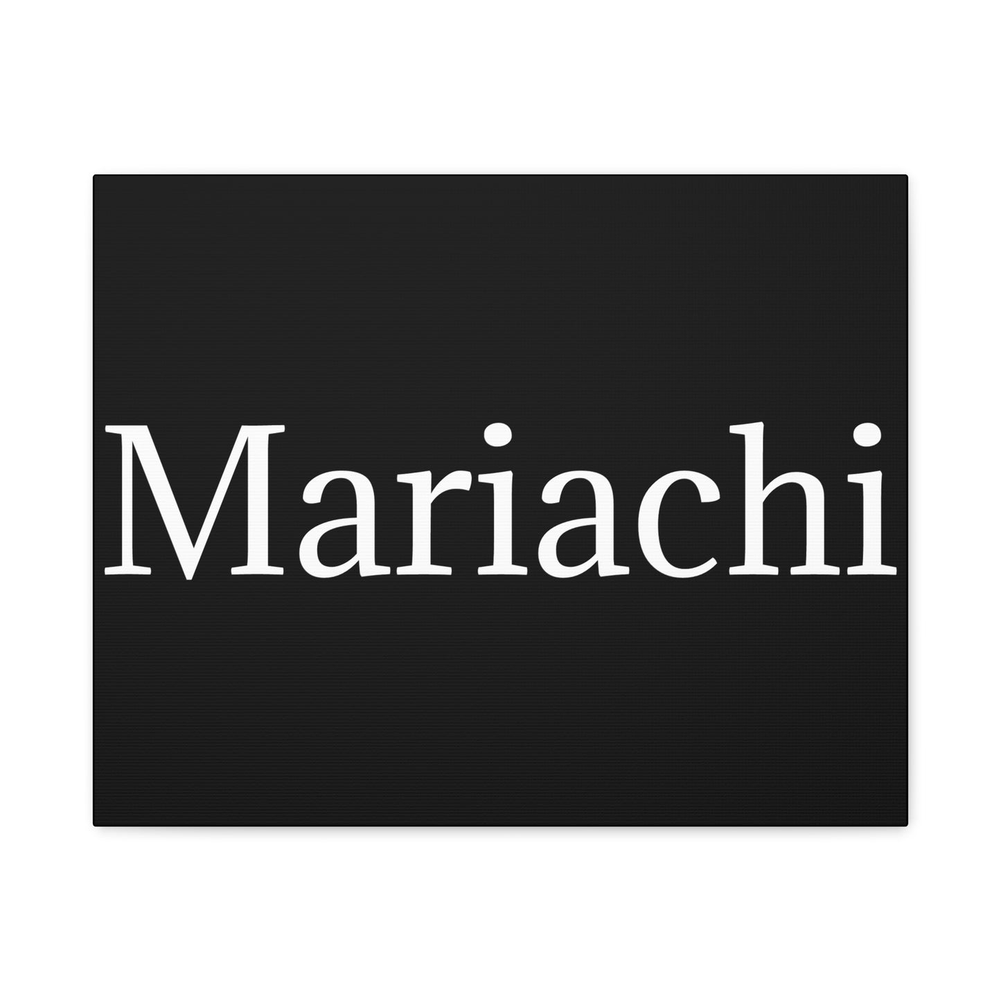 White Mariachi Matte Canvas, Stretched, 1.25"