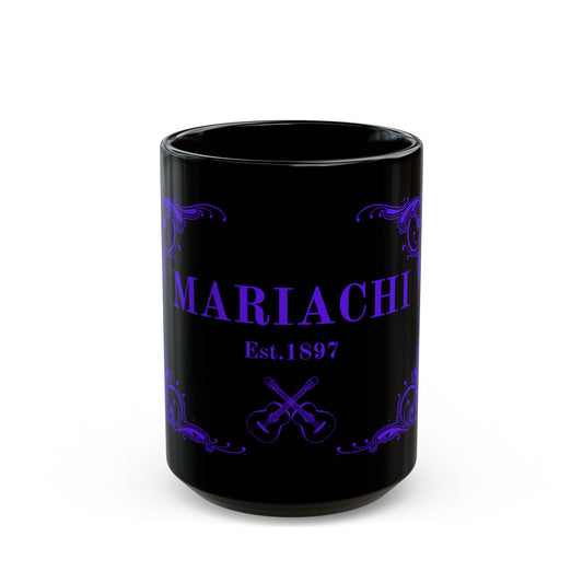 Purple Mariachi Established Black Mug (11oz, 15oz)