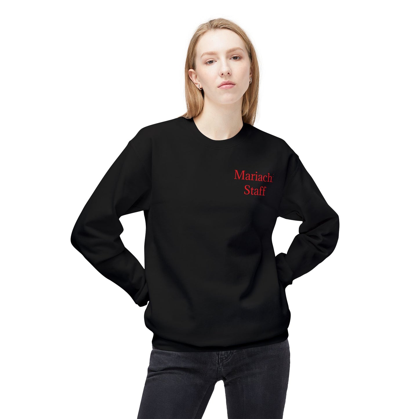 Official Mariachi Business Mariachi Staff Unisex Midweight Softstyle Fleece Crewneck Sweatshirt