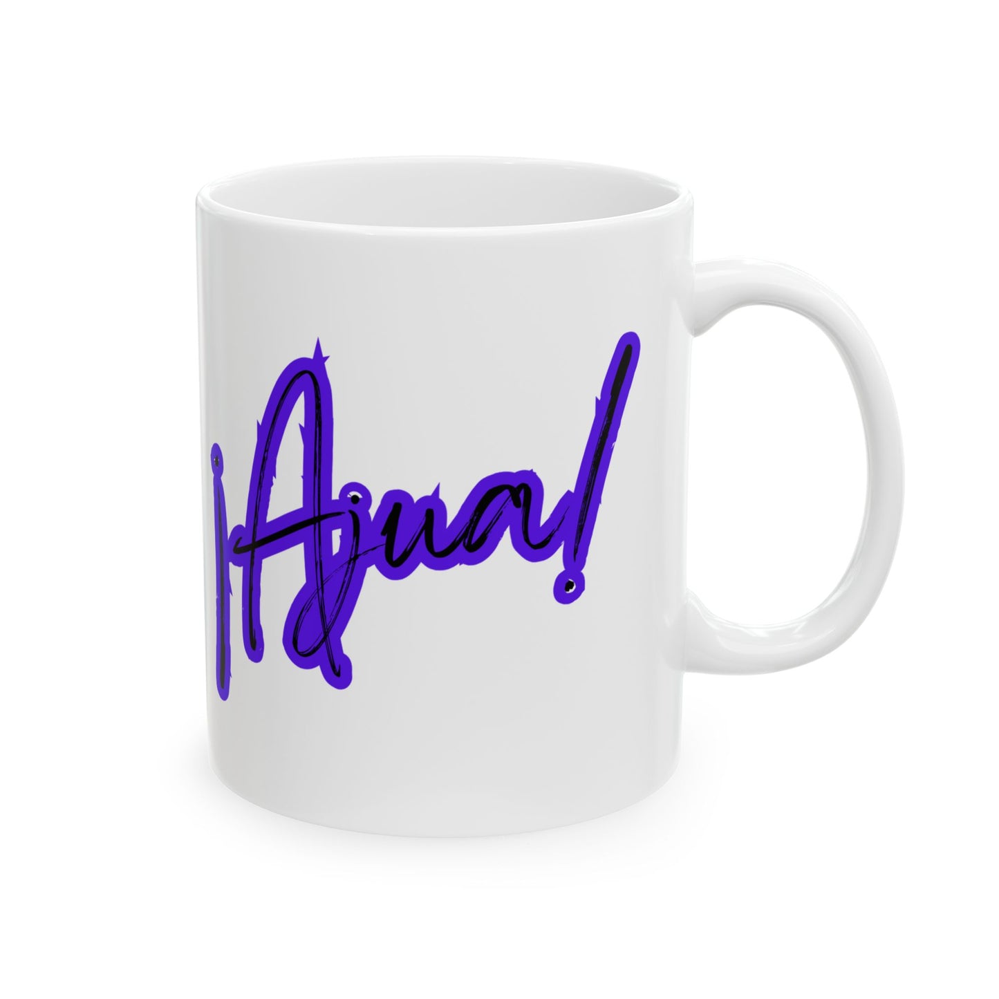 Purple Ajua Ceramic Mug, (11oz, 15oz)