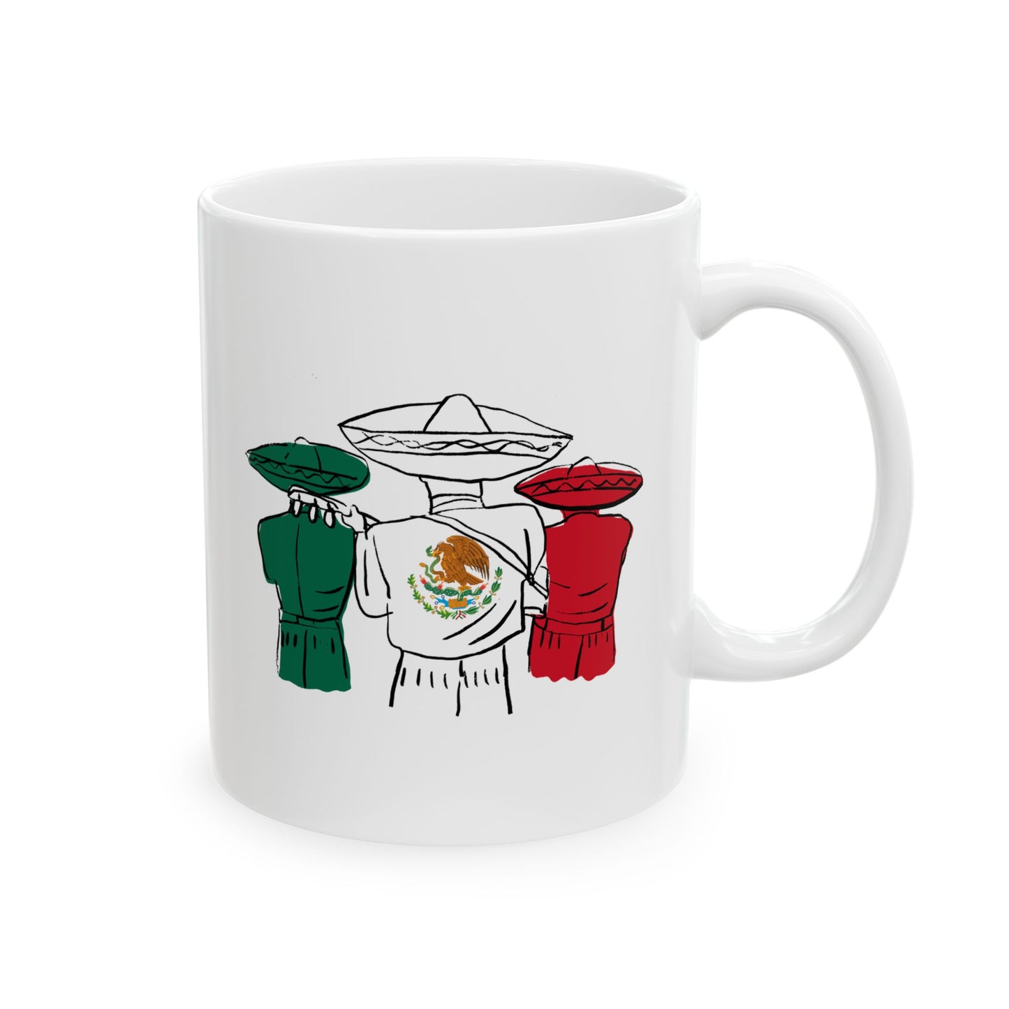 Flag Ceramic Mug, (11oz, 15oz)