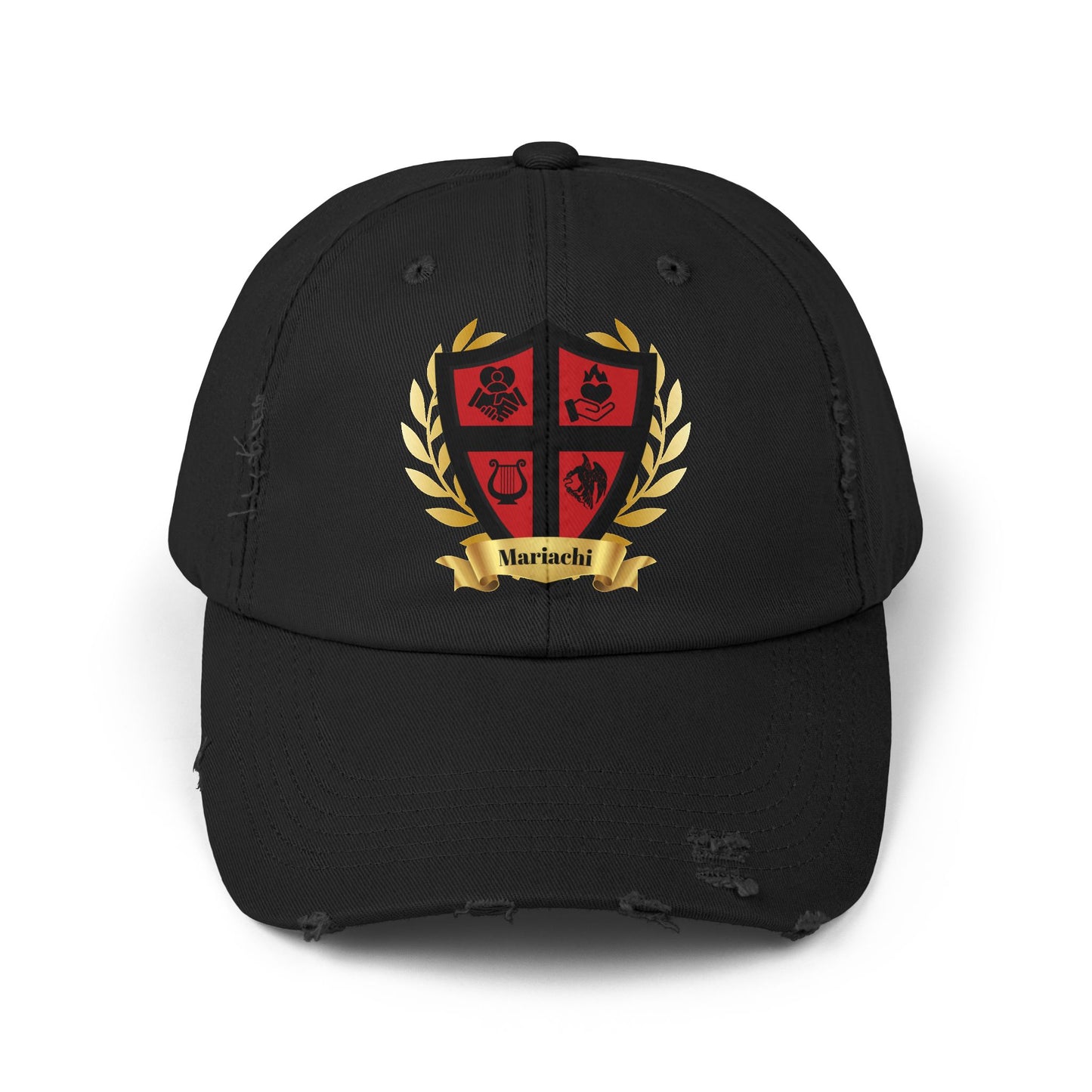 Shield Unisex Distressed Cap