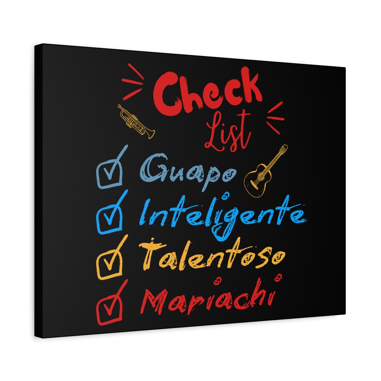 Checklist Guapo Matte Canvas, Stretched, 1.25"