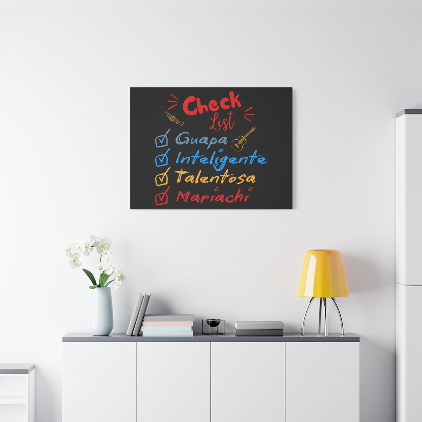 Checklist Guapa Matte Canvas, Stretched, 1.25"