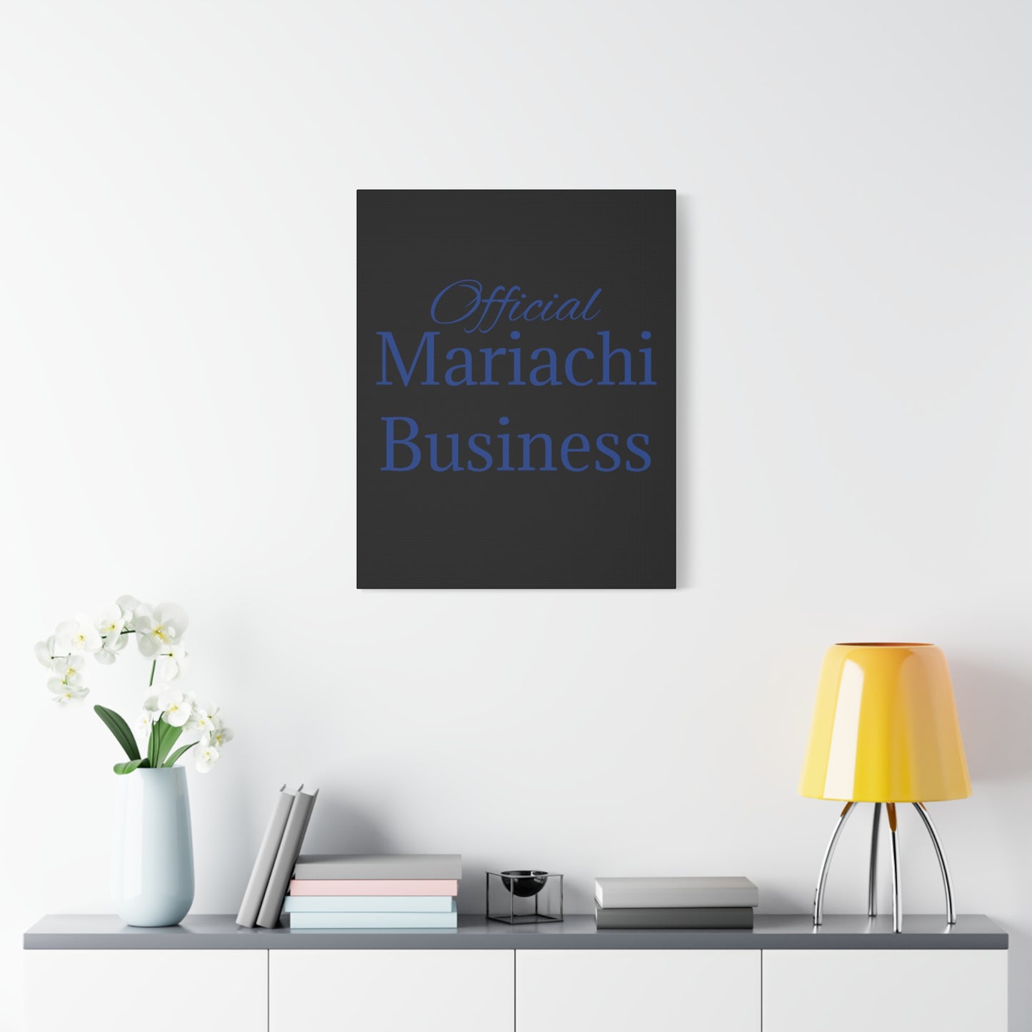 Blue Official Mariachi Business Matte Canvas, Stretched, 1.25"