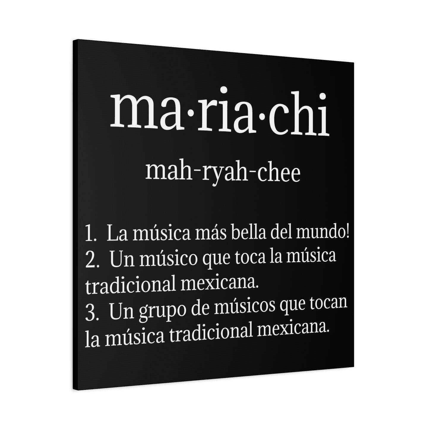 Mariachi Definition Business Matte Canvas, Stretched, 1.25"