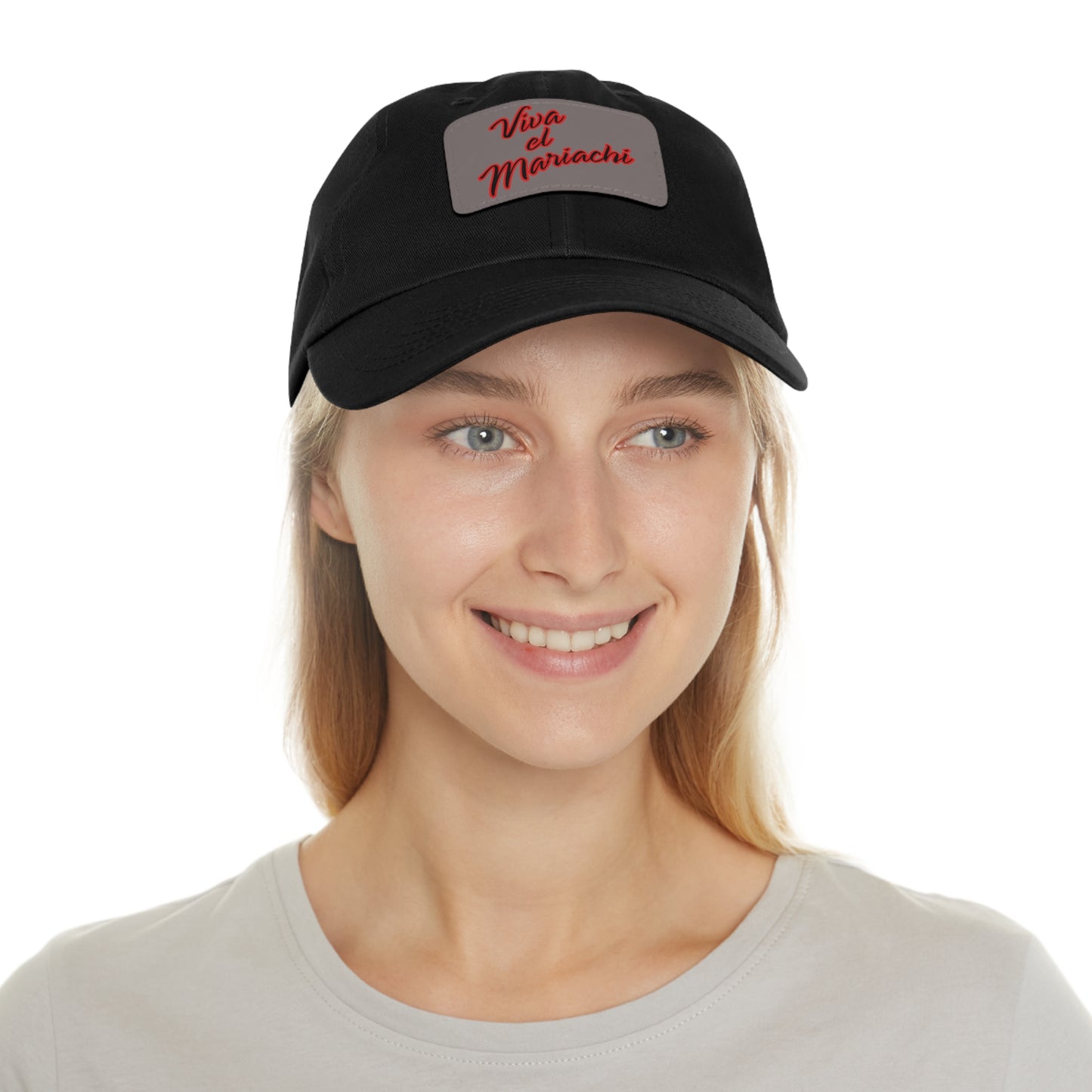 Viva El Mariachi Dad Hat with Leather Patch (Rectangle)