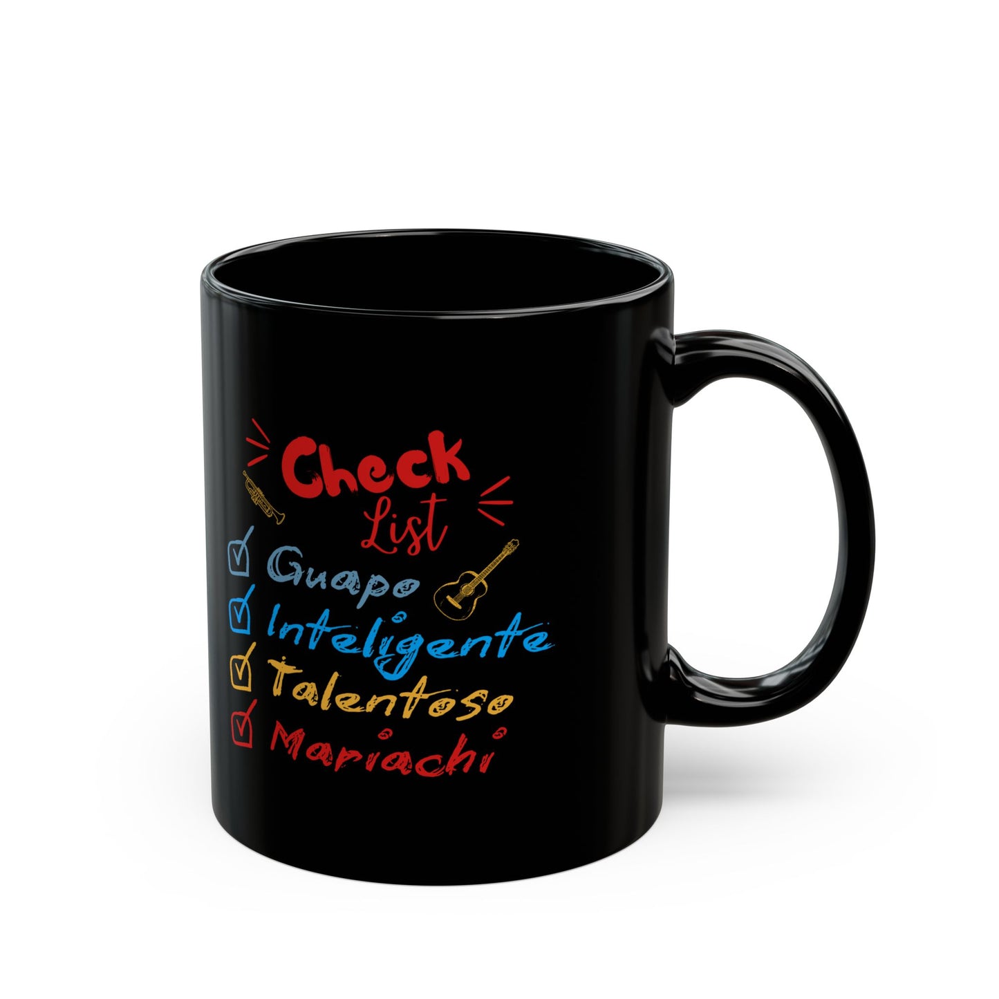 Checklist Guapo Black Mug (11oz, 15oz)
