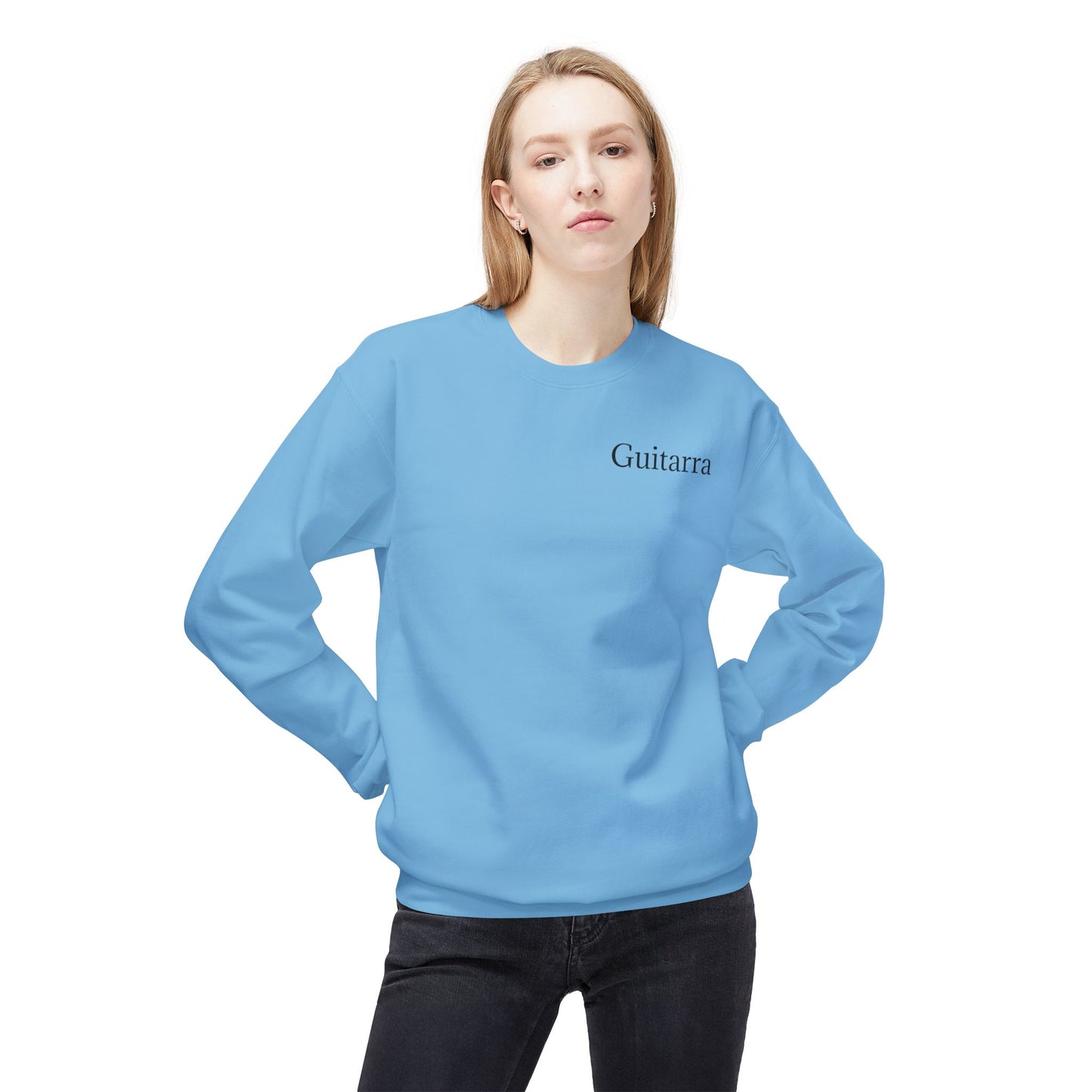 Mariachi Guitarra Unisex Midweight Softstyle Fleece Crewneck Sweatshirt