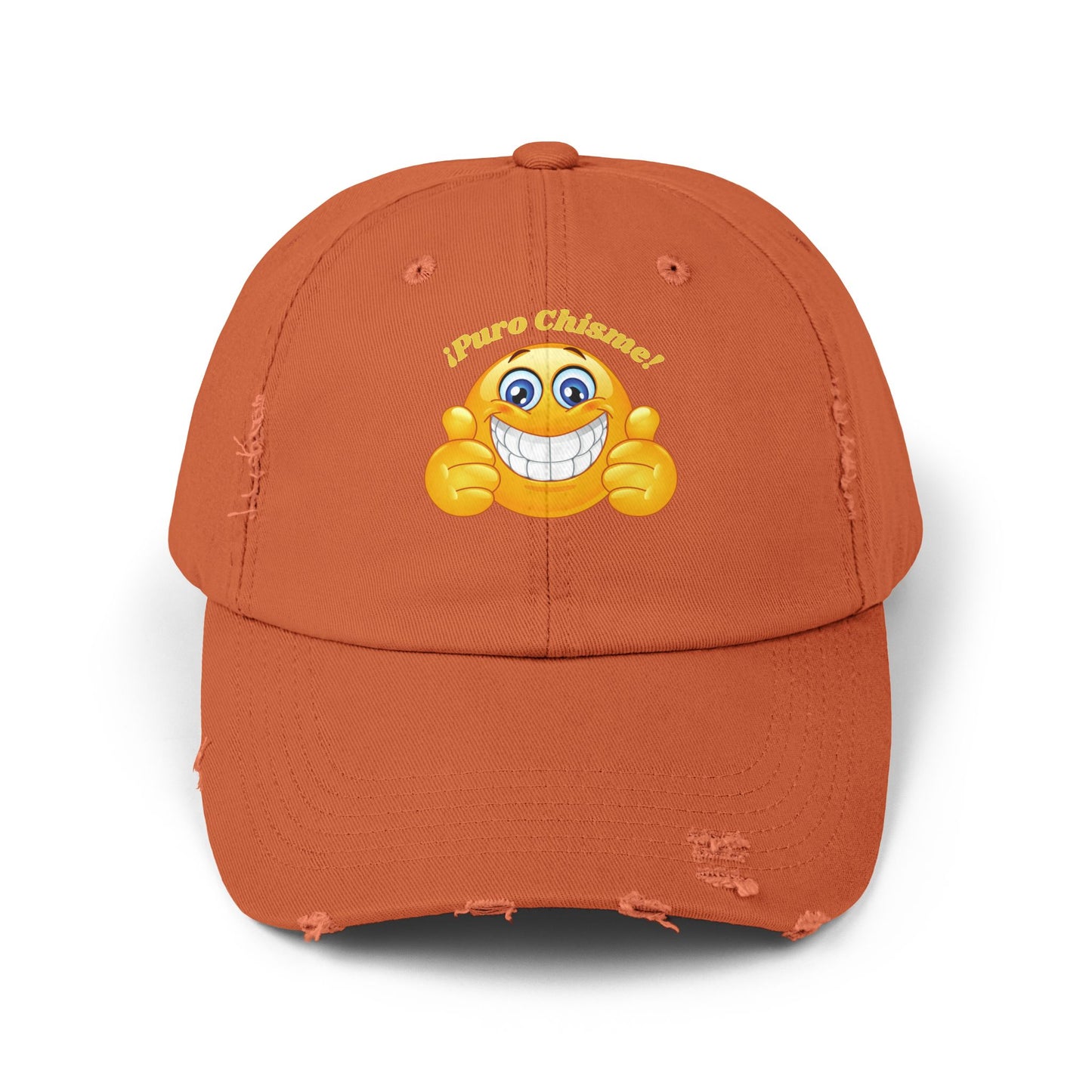 Puro Chisme Unisex Distressed Cap