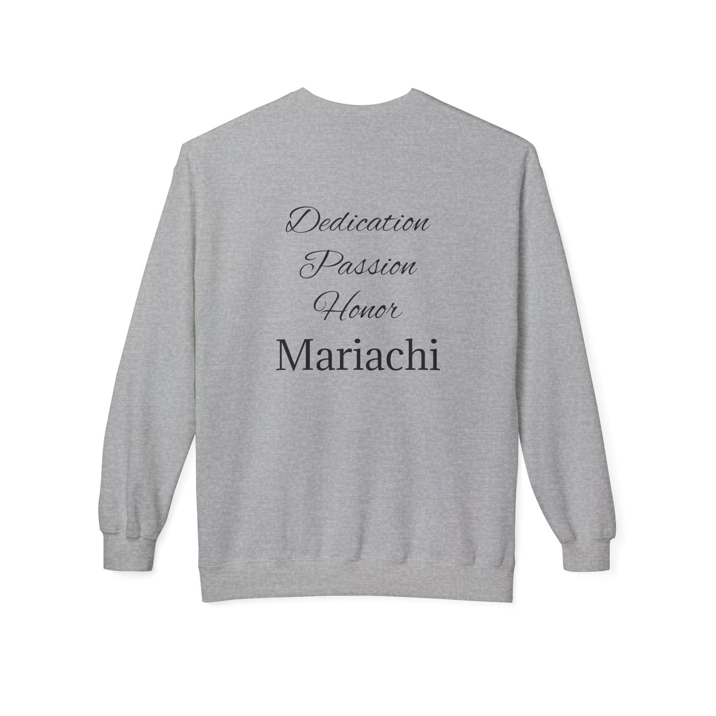 Dedication Passion Honor Violin Unisex Midweight Softstyle Fleece Crewneck Sweatshirt