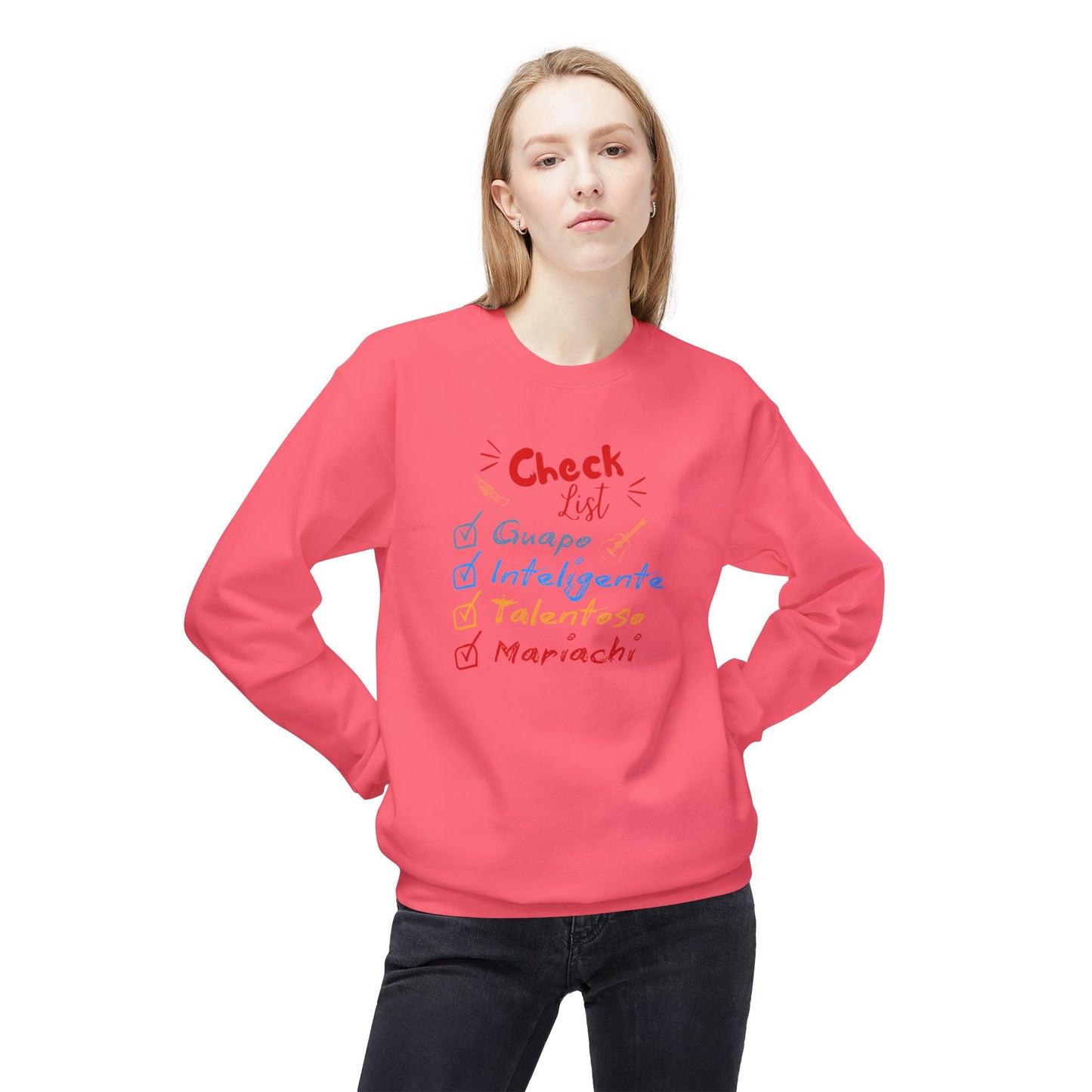 Checklist Guapo Unisex Midweight Softstyle Fleece Crewneck Sweatshirt