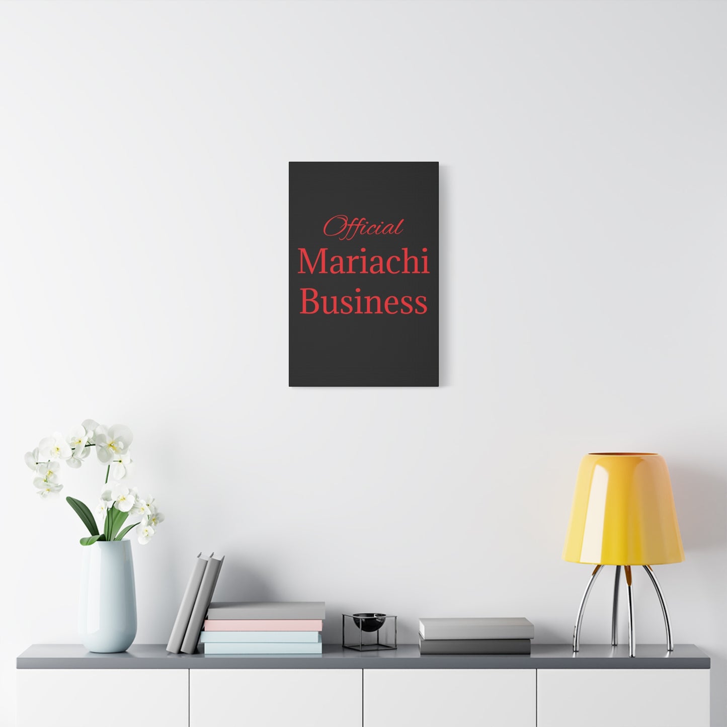 Red Official Mariachi Business Matte Canvas, Stretched, 1.25"