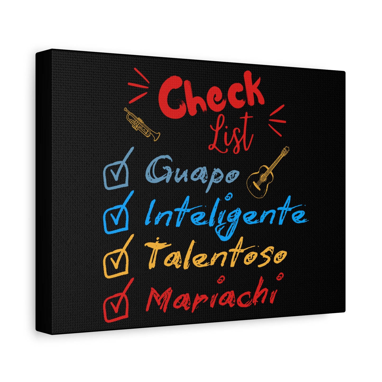 Checklist Guapo Matte Canvas, Stretched, 1.25"