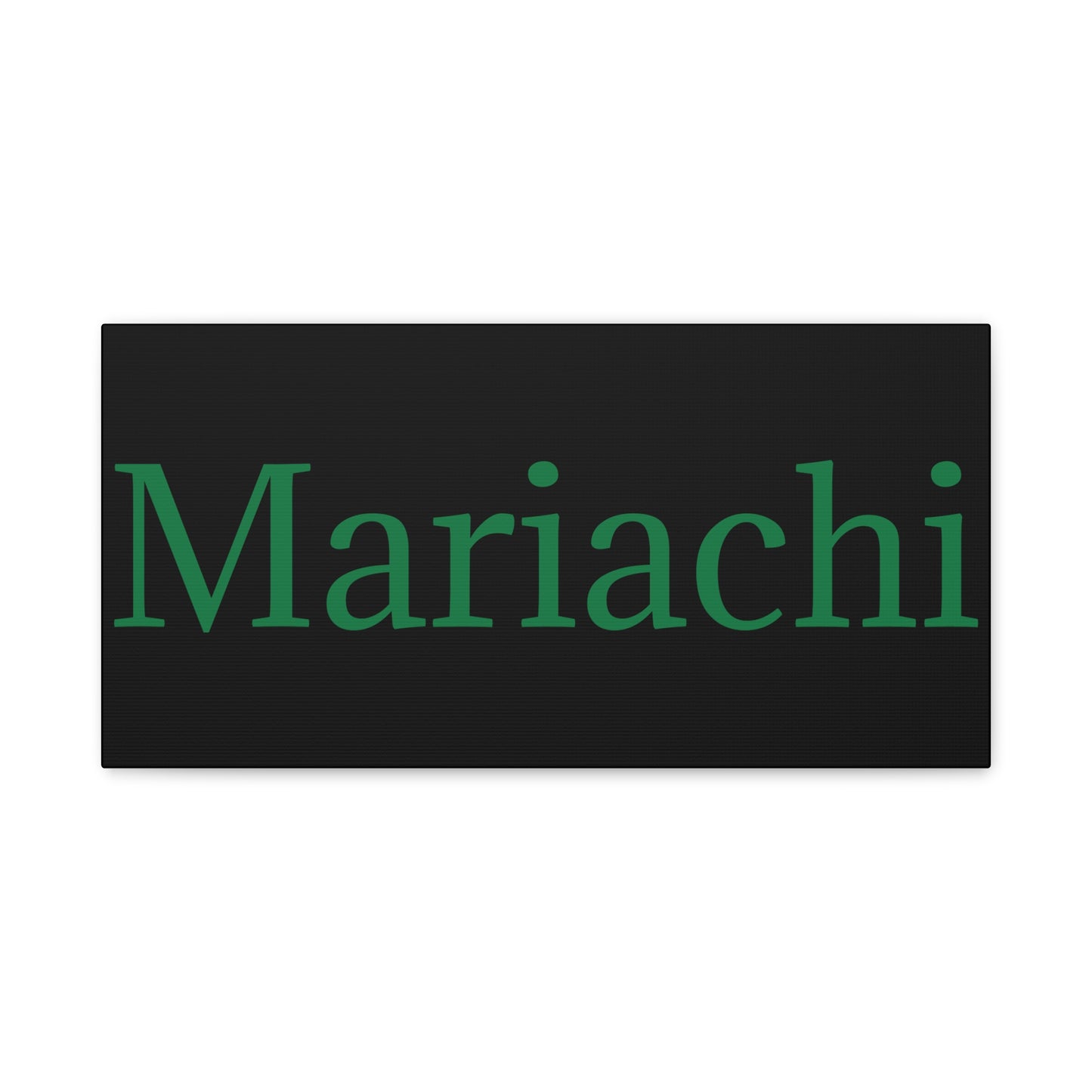 Green Mariachi Matte Canvas, Stretched, 1.25"