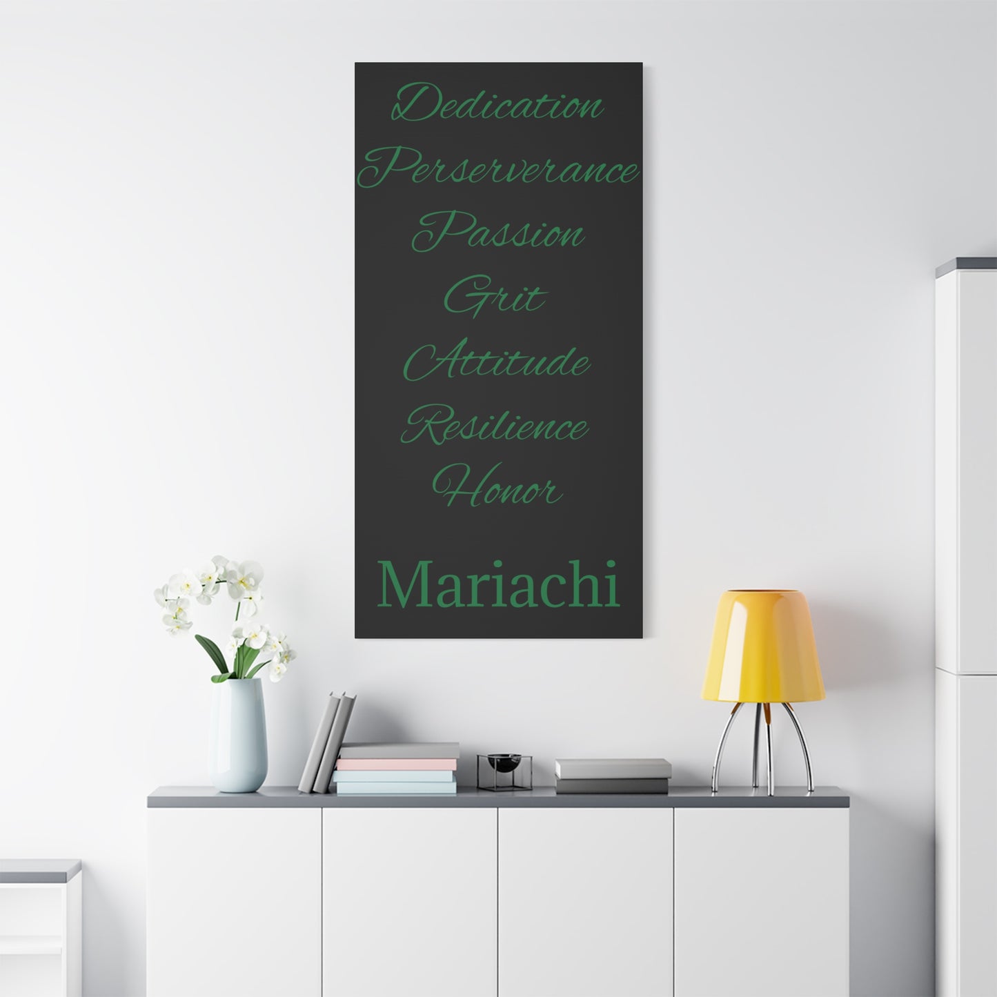 Green Dedication Passion Honor Matte Canvas, Stretched, 1.25"