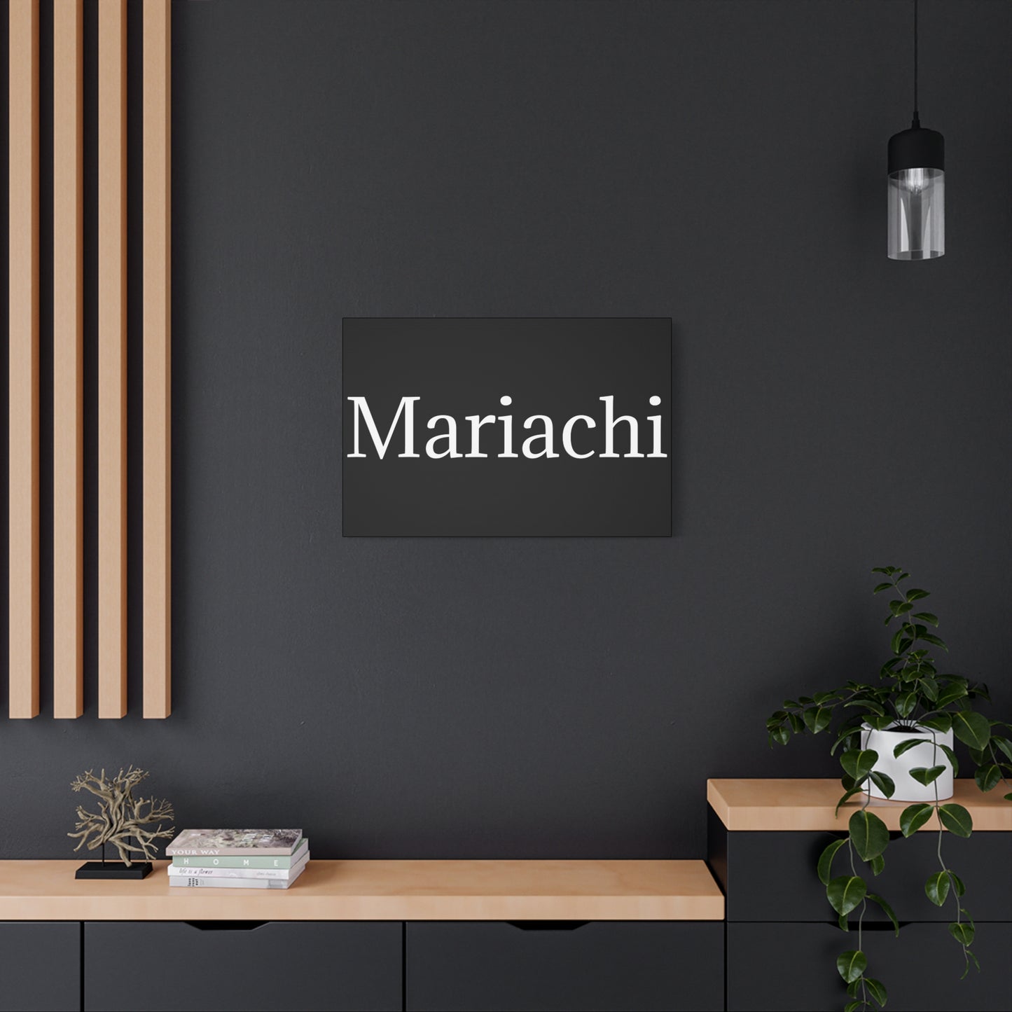 White Mariachi Matte Canvas, Stretched, 1.25"