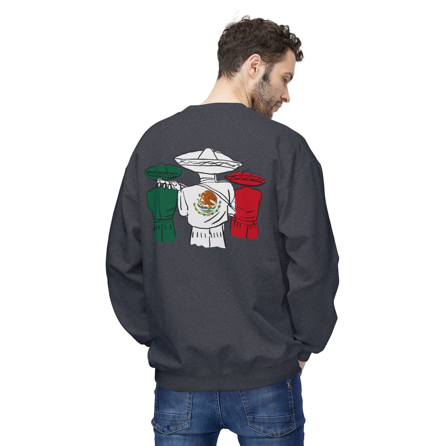 Flag Unisex Midweight Softstyle Fleece Crewneck Sweatshirt