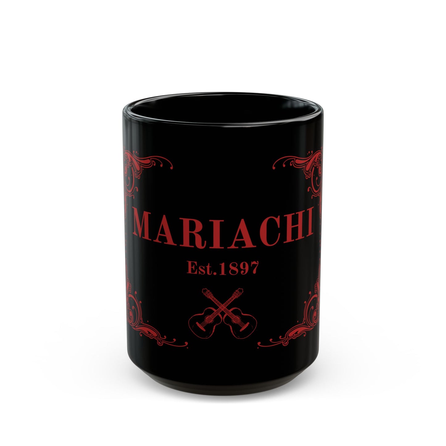 Red Mariachi Established Black Mug (11oz, 15oz)