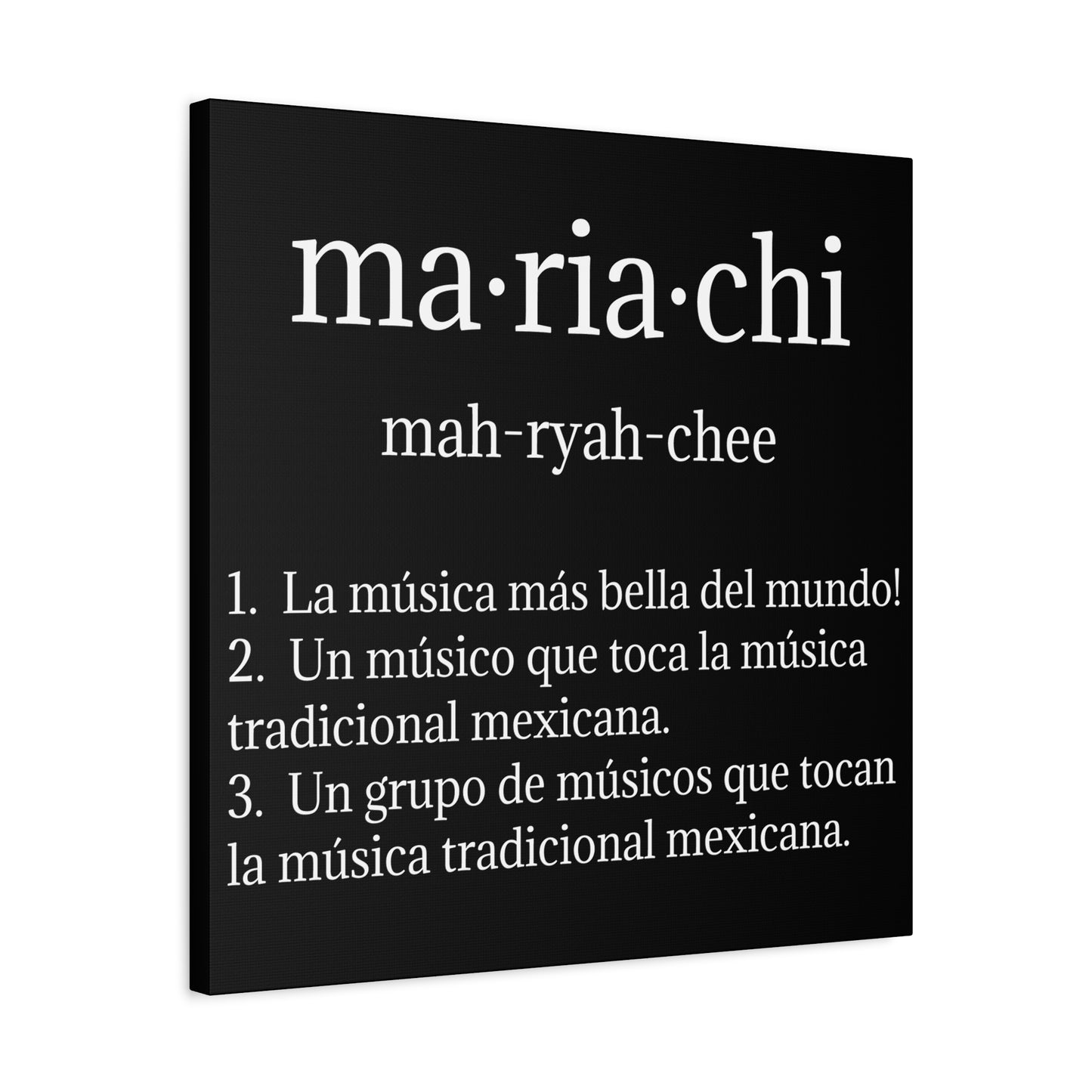 Mariachi Definition Business Matte Canvas, Stretched, 1.25"