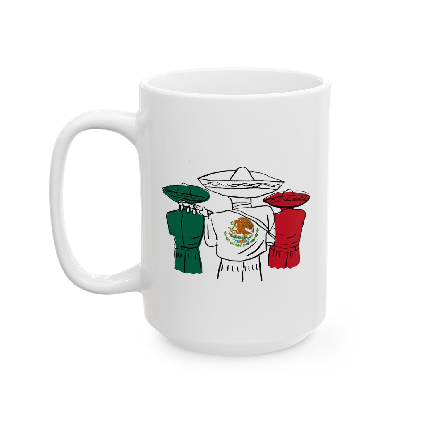 Flag Ceramic Mug, (11oz, 15oz)