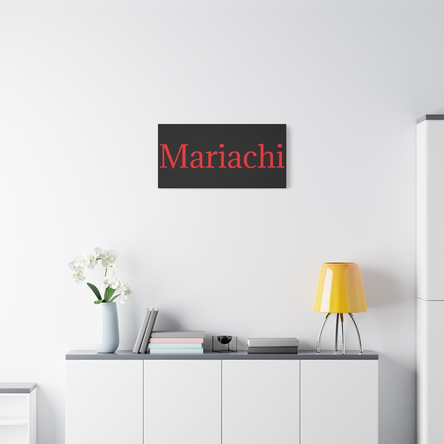 Red Mariachi Matte Canvas, Stretched, 1.25"