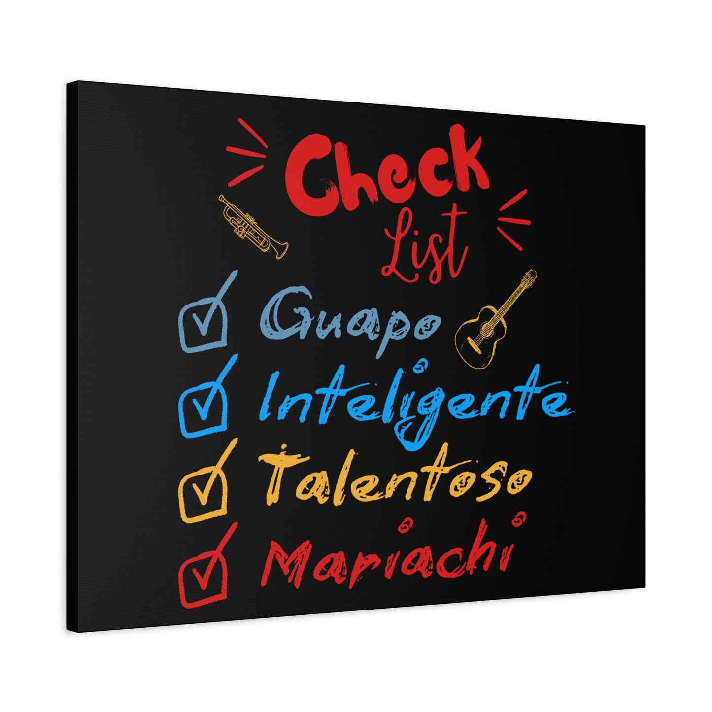 Checklist Guapo Matte Canvas, Stretched, 1.25"