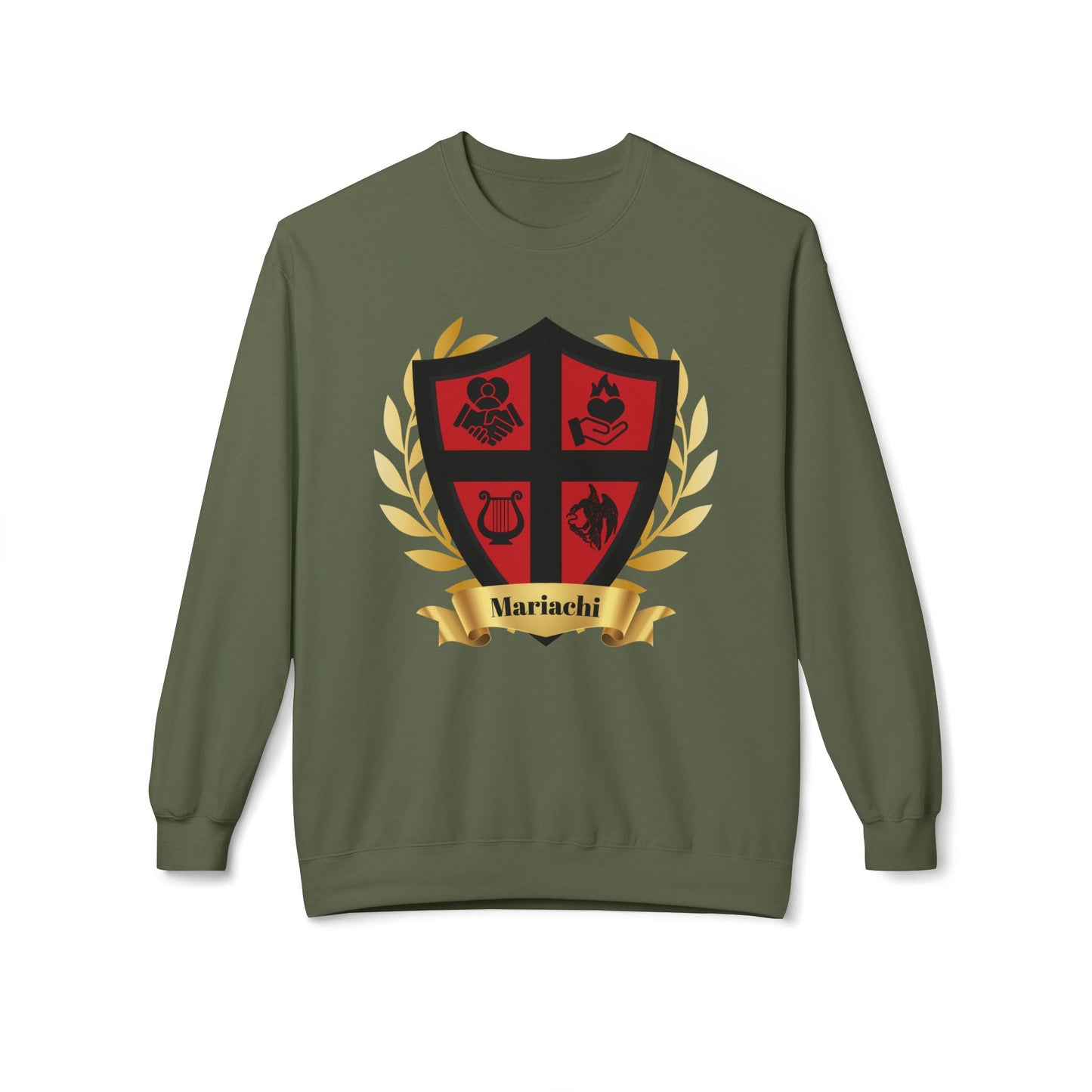 Shield Unisex Midweight Softstyle Fleece Crewneck Sweatshirt