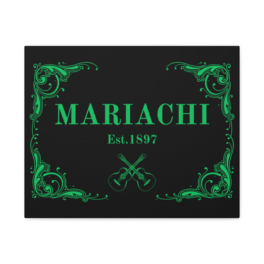 Green Mariachi Established Matte Canvas, Stretched, 1.25"