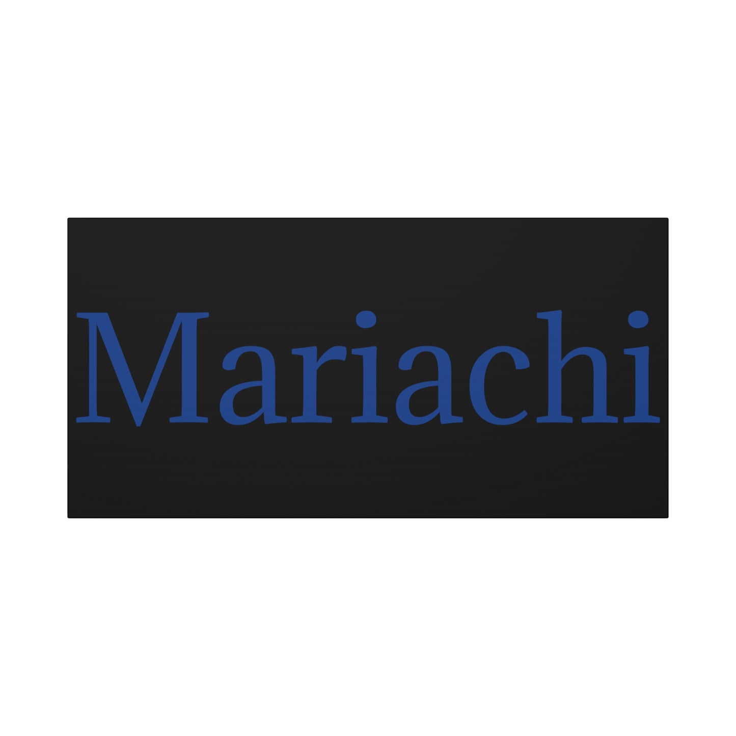 Blue Mariachi Matte Canvas, Stretched, 1.25"