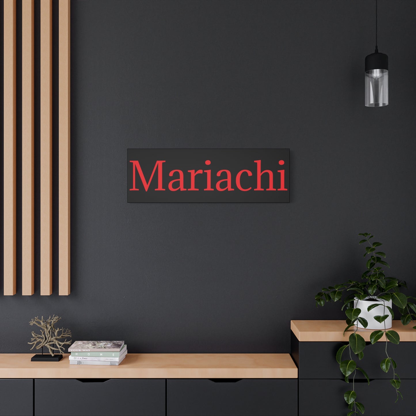 Red Mariachi Matte Canvas, Stretched, 1.25"