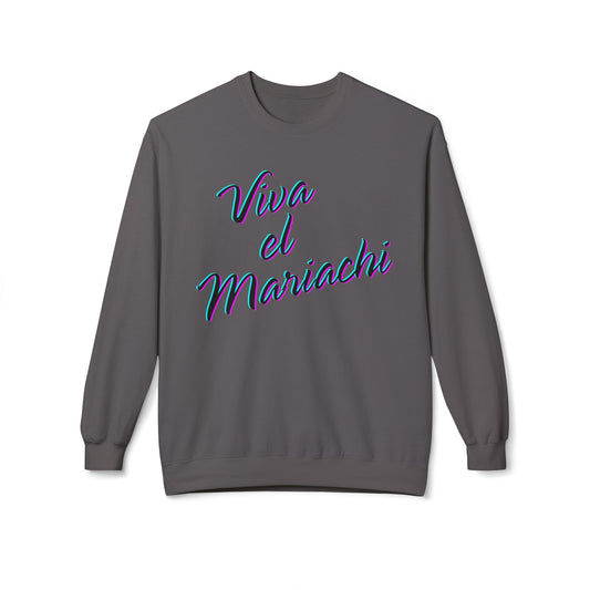 Neon Viva El Mariachi Unisex Midweight Softstyle Fleece Crewneck Sweatshirt