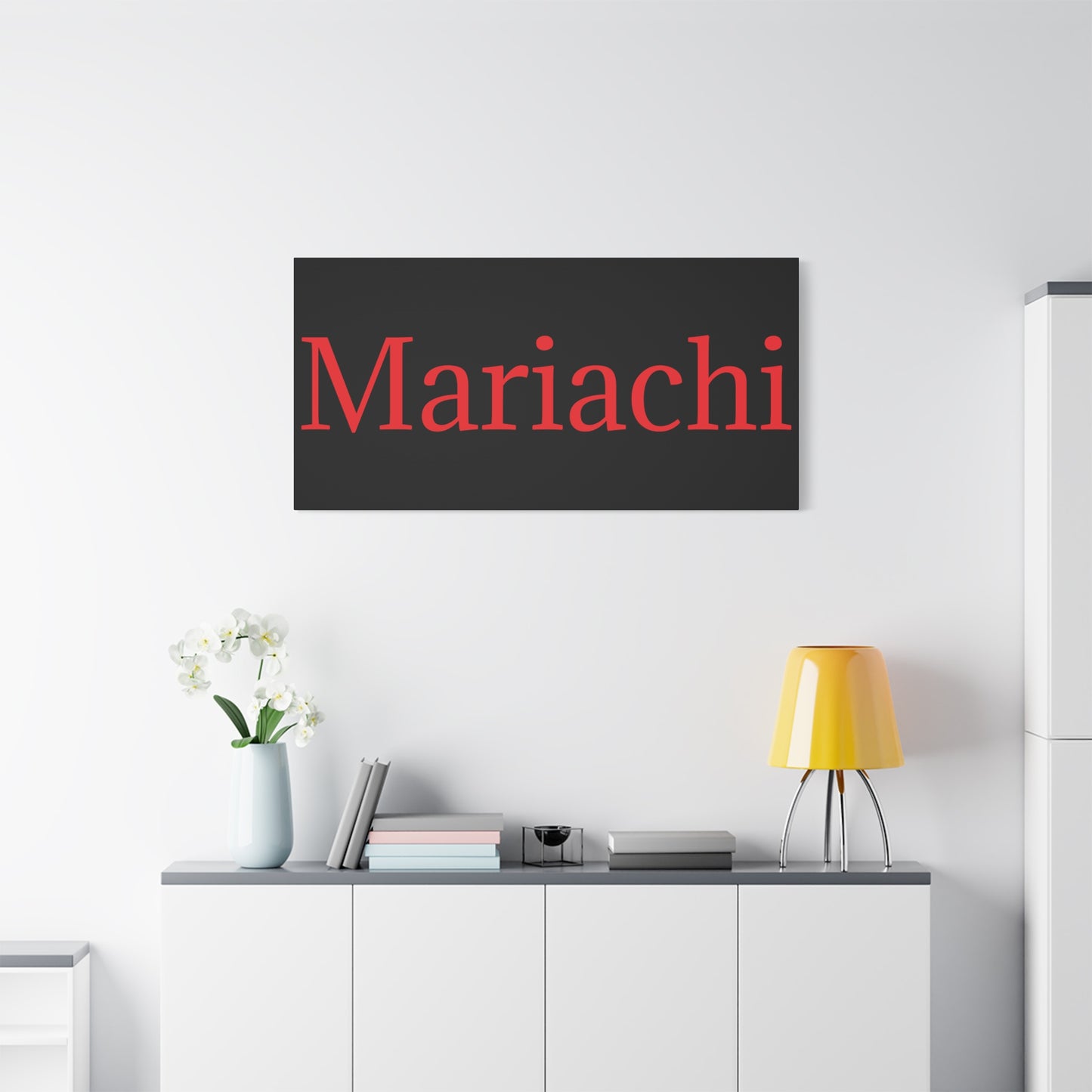 Red Mariachi Matte Canvas, Stretched, 1.25"