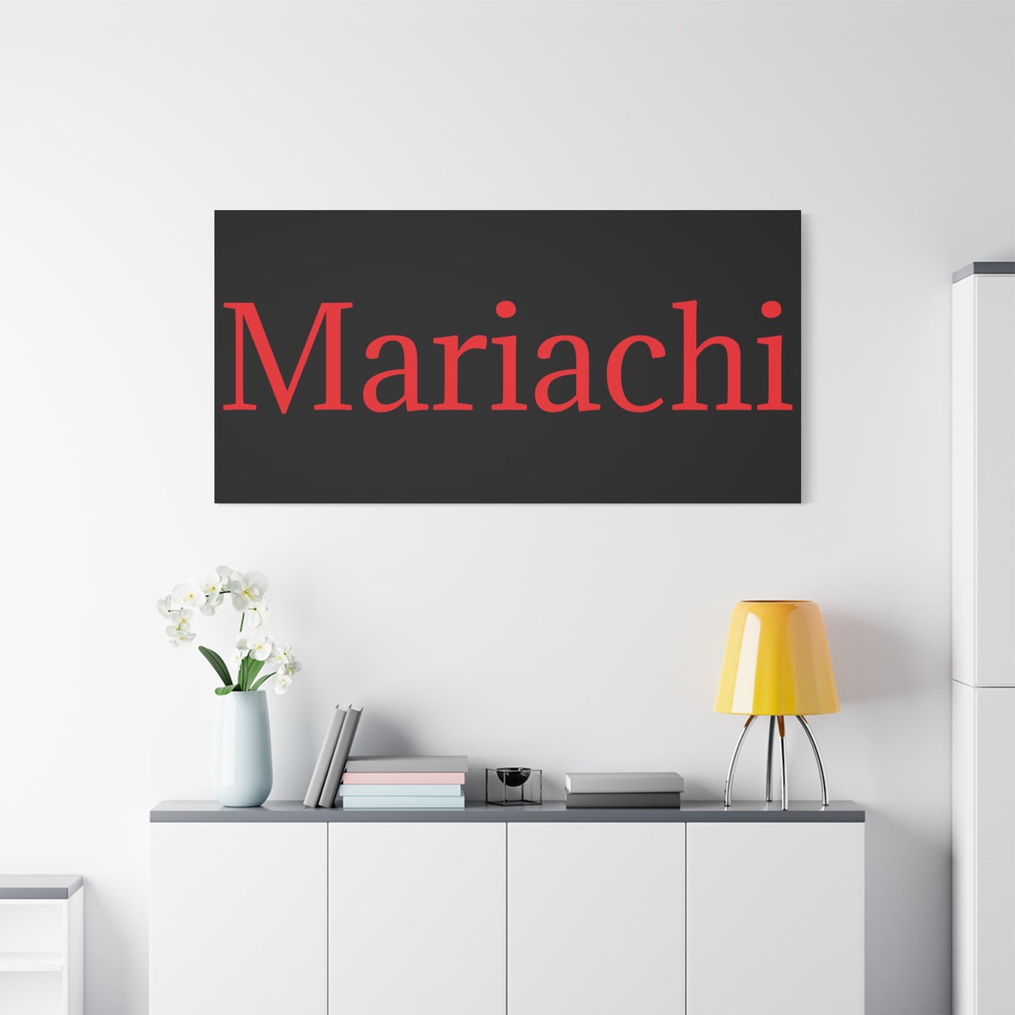 Red Mariachi Matte Canvas, Stretched, 1.25"