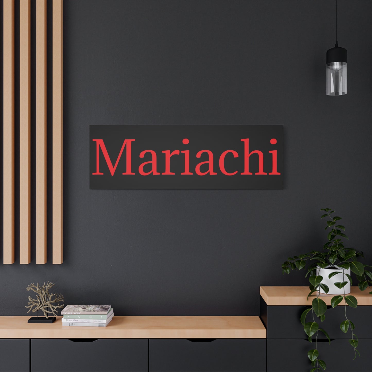 Red Mariachi Matte Canvas, Stretched, 1.25"