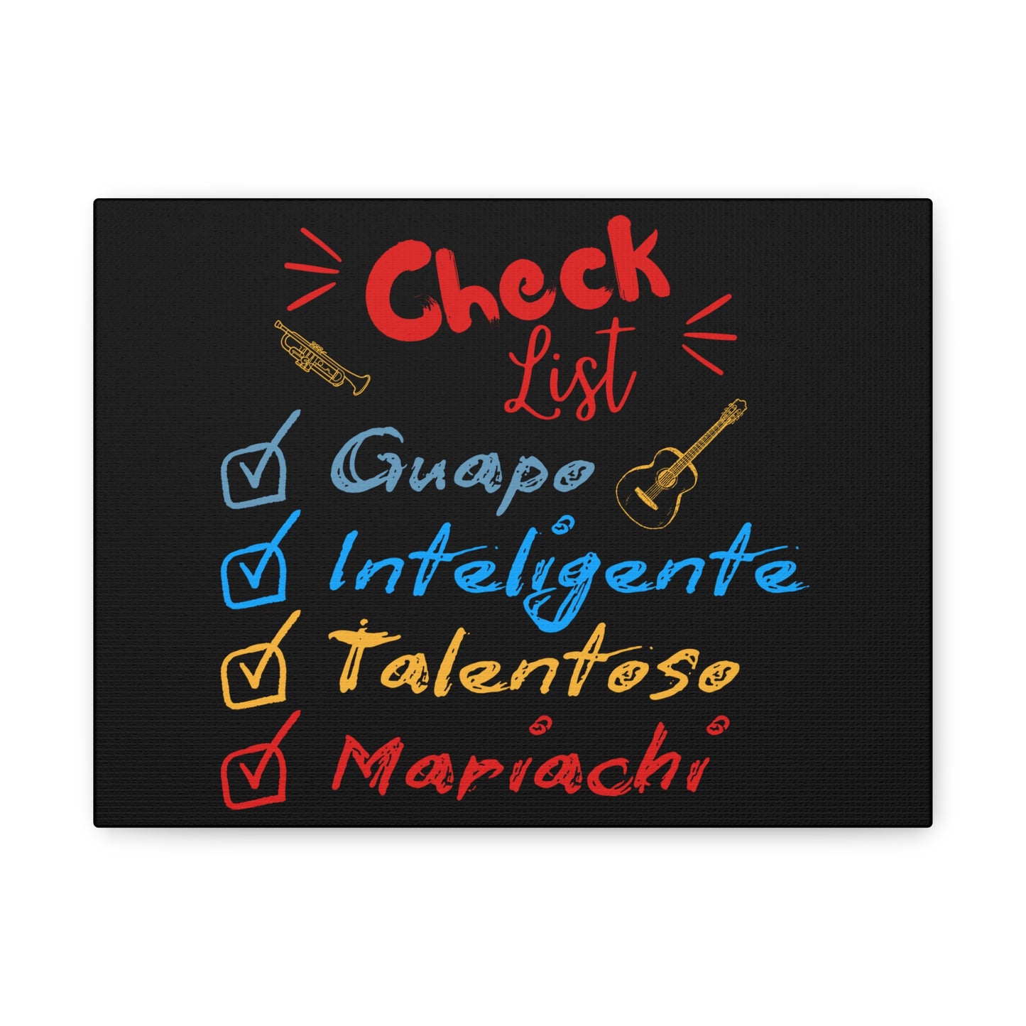 Checklist Guapo Matte Canvas, Stretched, 1.25"