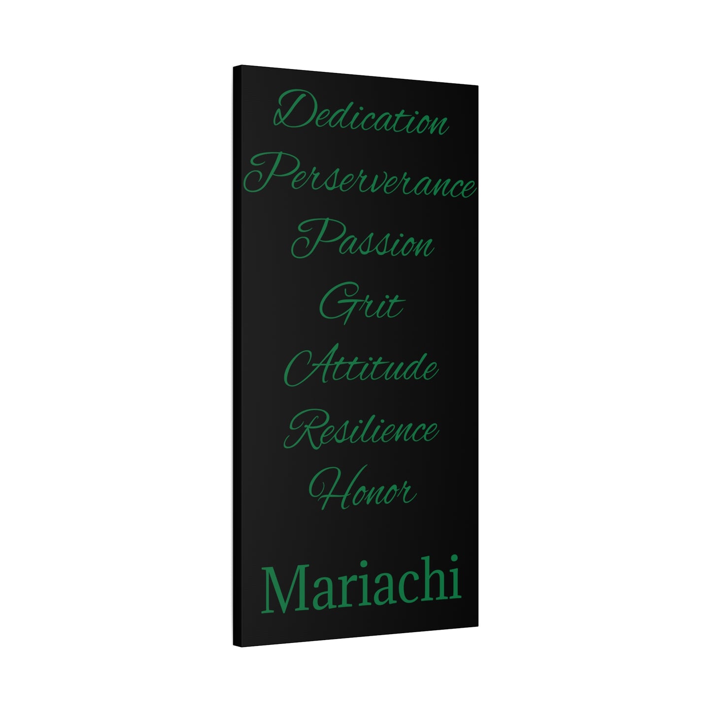 Dedication Passion Honor Matte Canvas, Stretched, 1.25"