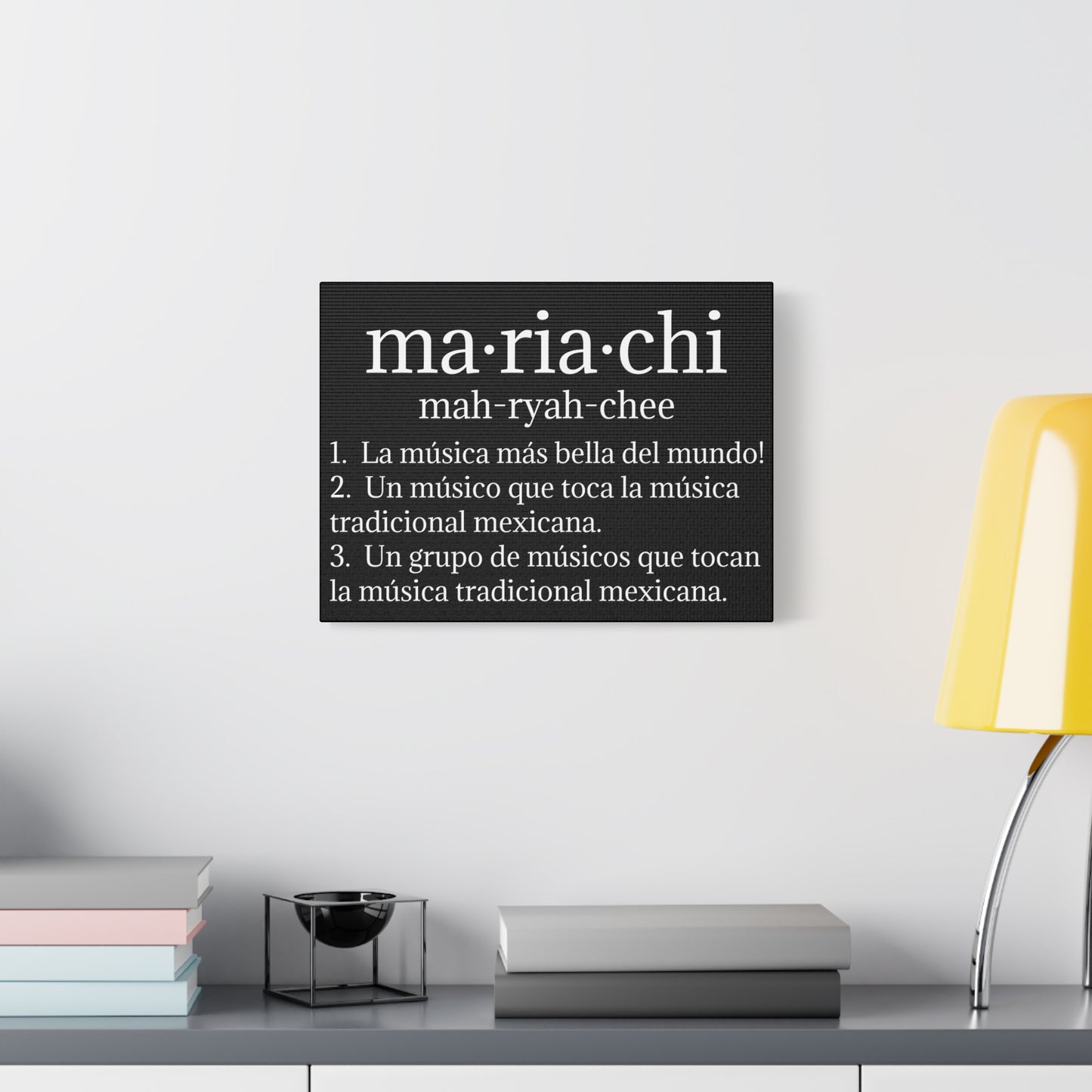 White Mariachi Definition Business Matte Canvas, Stretched, 1.25"