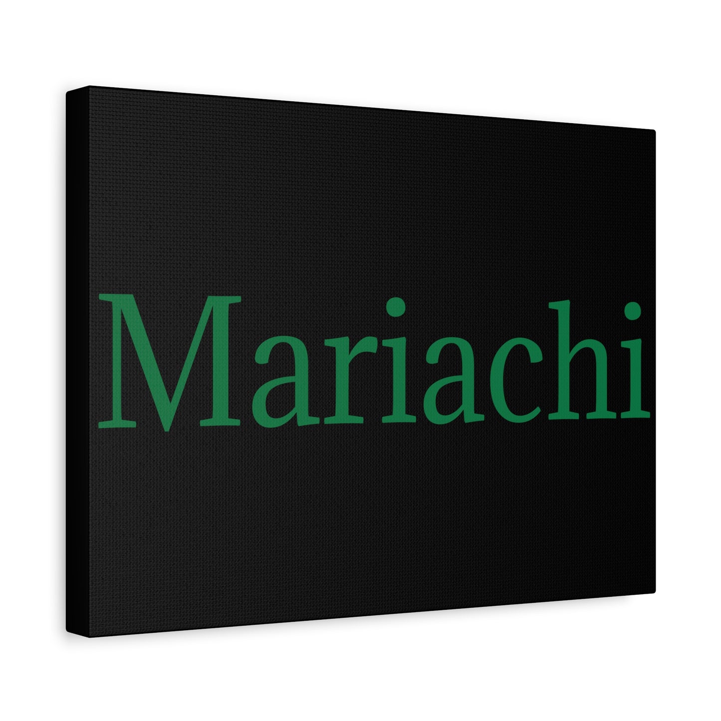 Green Mariachi Matte Canvas, Stretched, 1.25"