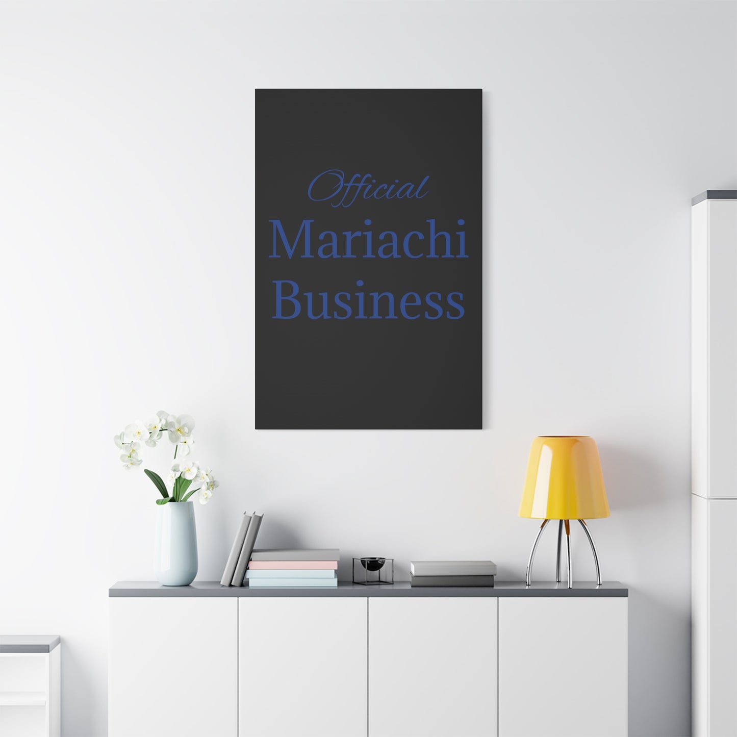 Blue Official Mariachi Business Matte Canvas, Stretched, 1.25"