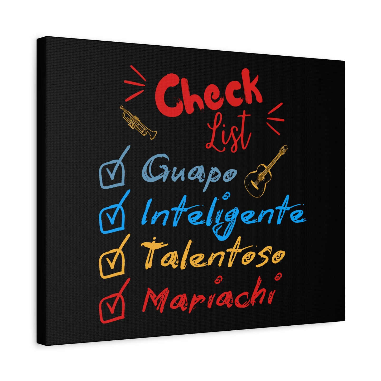 Checklist Guapo Matte Canvas, Stretched, 1.25"
