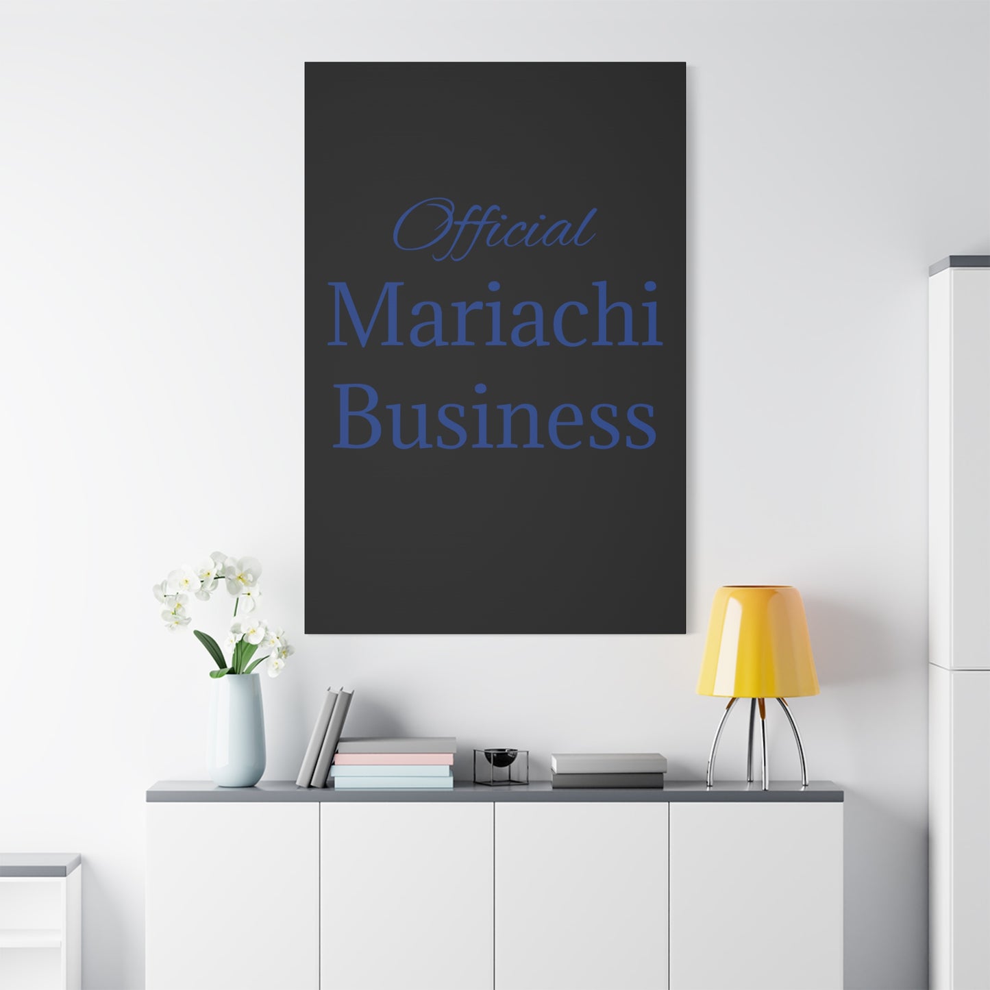 Blue Official Mariachi Business Matte Canvas, Stretched, 1.25"