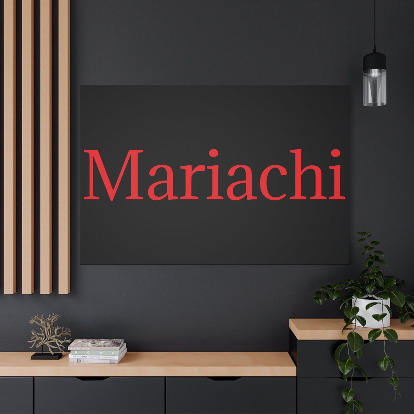 Red Mariachi Matte Canvas, Stretched, 1.25"